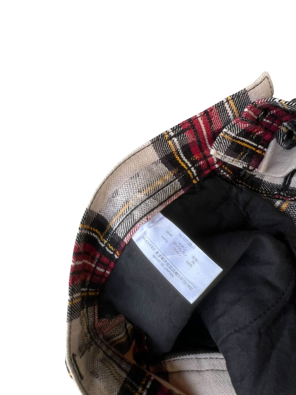 SHAREEF Shareef 2007 Japan Check Raw Edge Cropped Pant Size US 29 - 22 Thumbnail