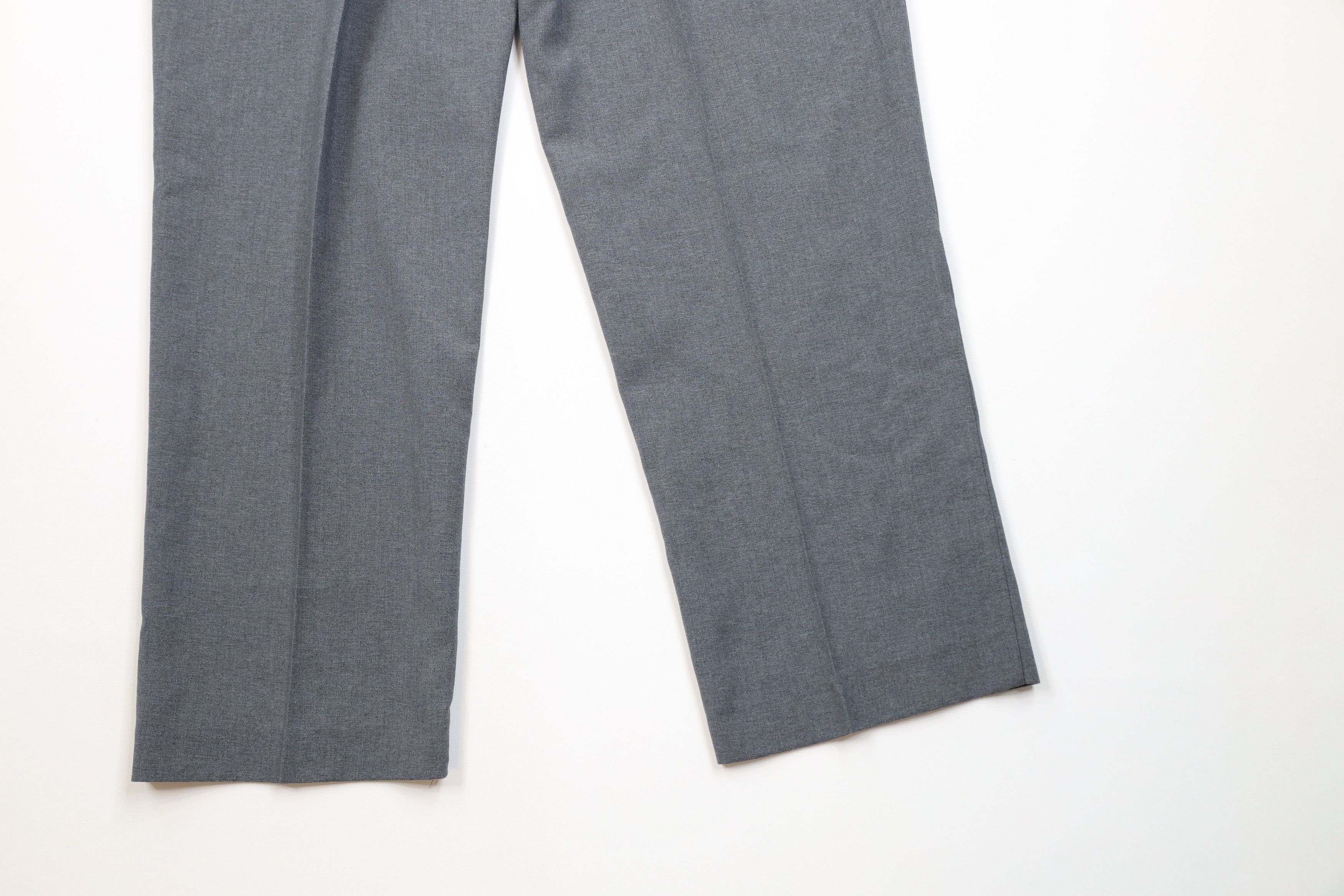 Vintage Vintage 70s Streetwear Knit Wide Leg Chino Pants Gray USA Size US 34 / EU 50 - 12 Thumbnail