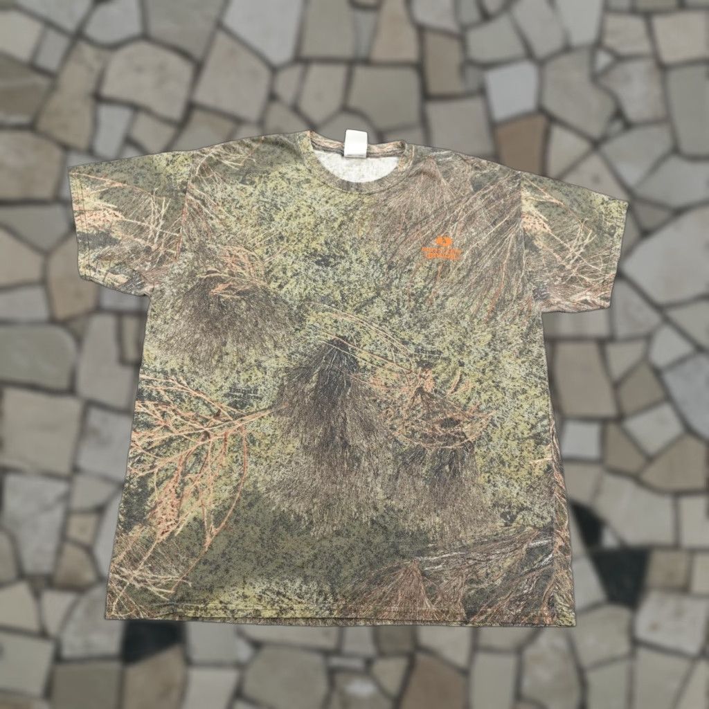 Vintage Mossy Oak Shirt Mens Large Brush Camo Camouflage Short Sleeve Hunting Crewneck Size US L / EU 52-54 / 3 - 1 Thumbnail
