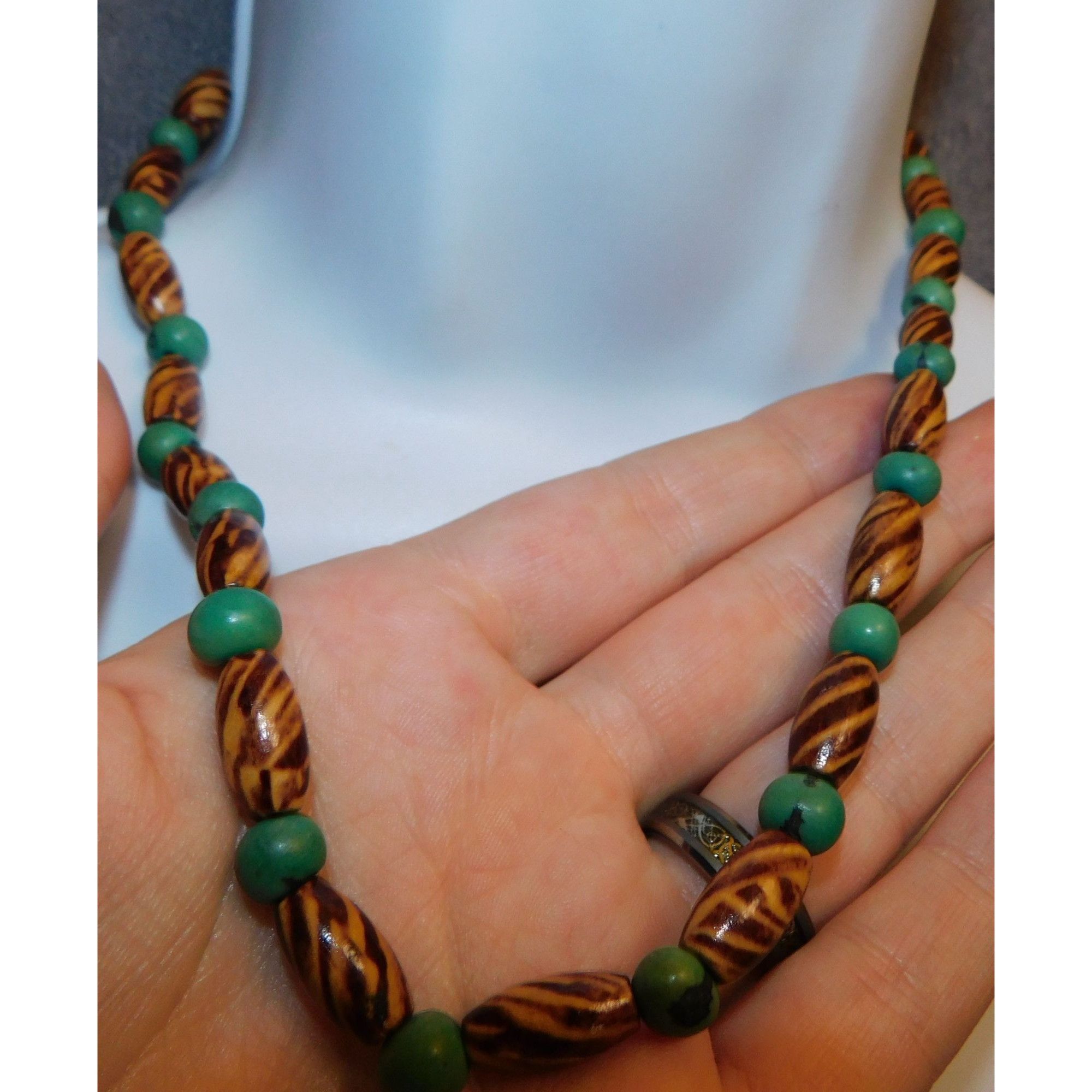 Other Men's Wooden Necklace Size ONE SIZE - 1 Thumbnail