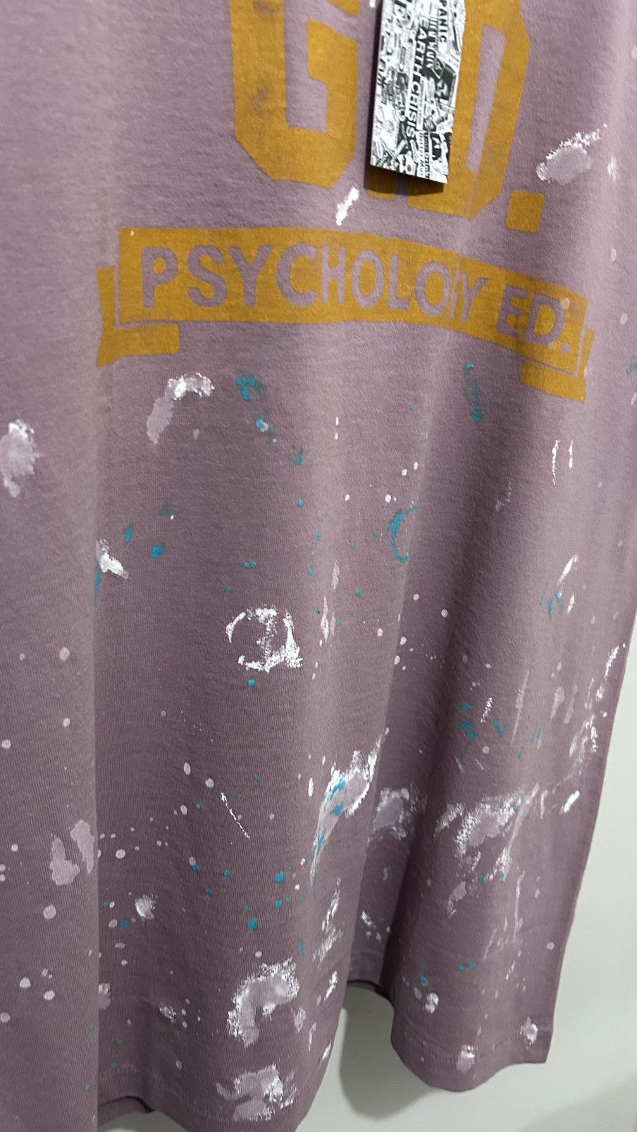 Gallery Dept. Gallery Dept. Purple ‘Psychology Ed’ Paint Splatter Cotton Size US M / EU 48-50 / 2 - 4 Thumbnail
