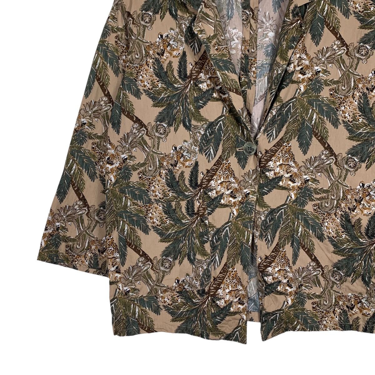 Vintage RUBAN ROUGE Motif Tree Design Casual Jacket #1016-C46 Size L / US 10 / IT 46 - 3 Thumbnail