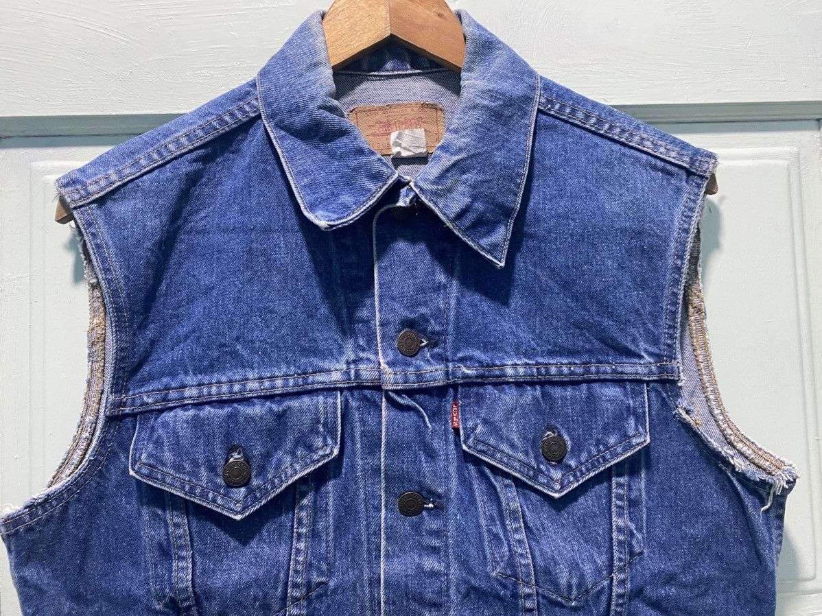 Levi's Vintage 90s Levi’s Denim Sleeveless Made Usa Size US M / EU 48-50 / 2 - 3 Thumbnail