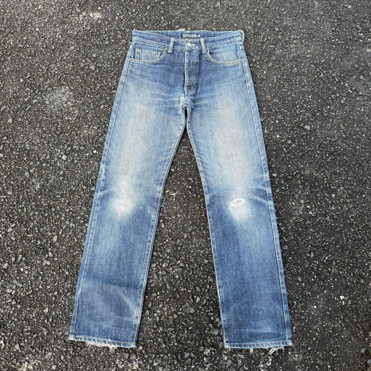 Deluxeware VINTAGE DULEXE CLOTHING FADED JEAN DENIM PANTS Size US 31 - 2 Thumbnail