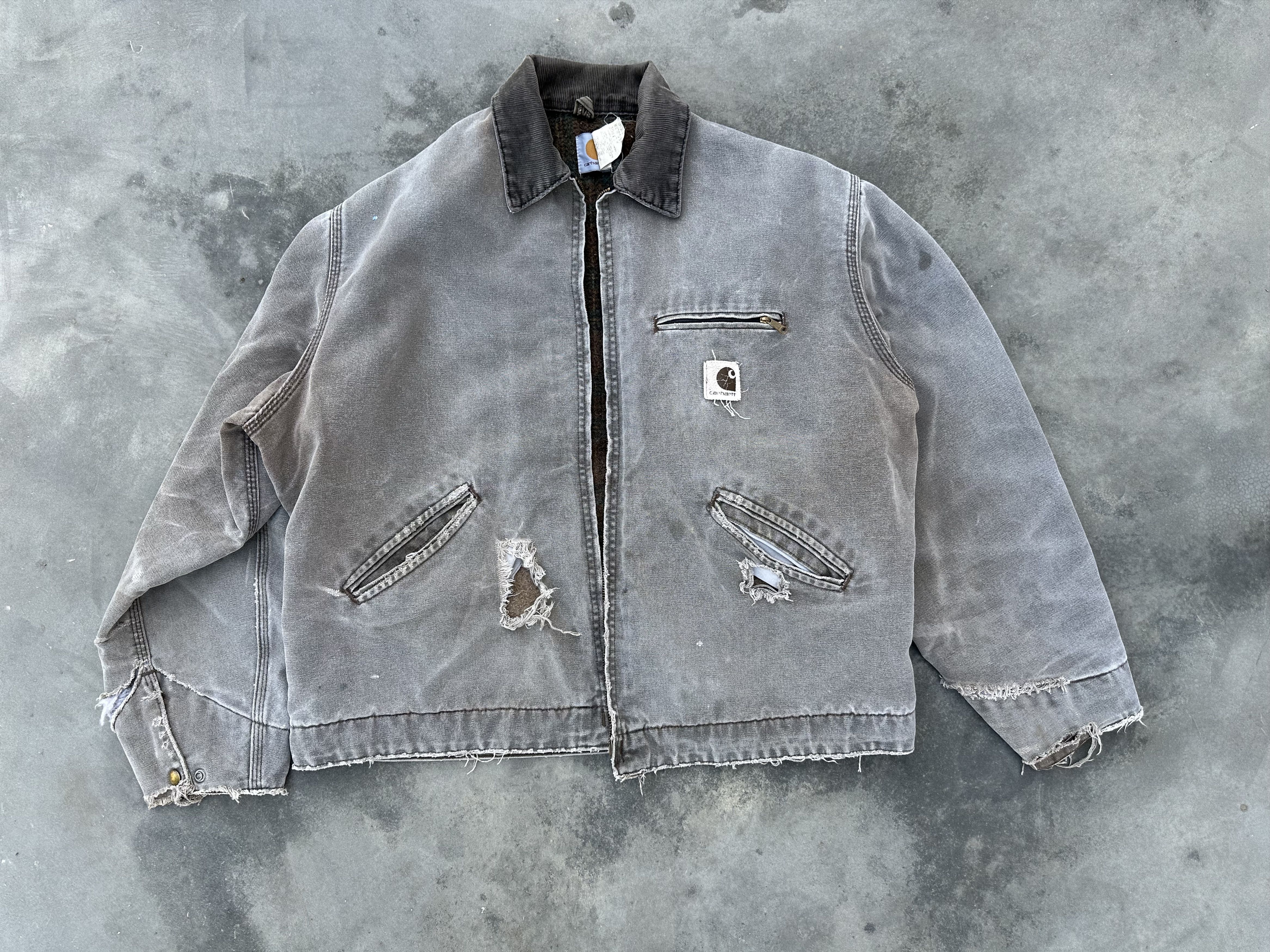 Carhartt Vintage Sun faded Carhartt J43 CHT Detroit Jacket – Size US XL / EU 56 / 4 - 2 Thumbnail