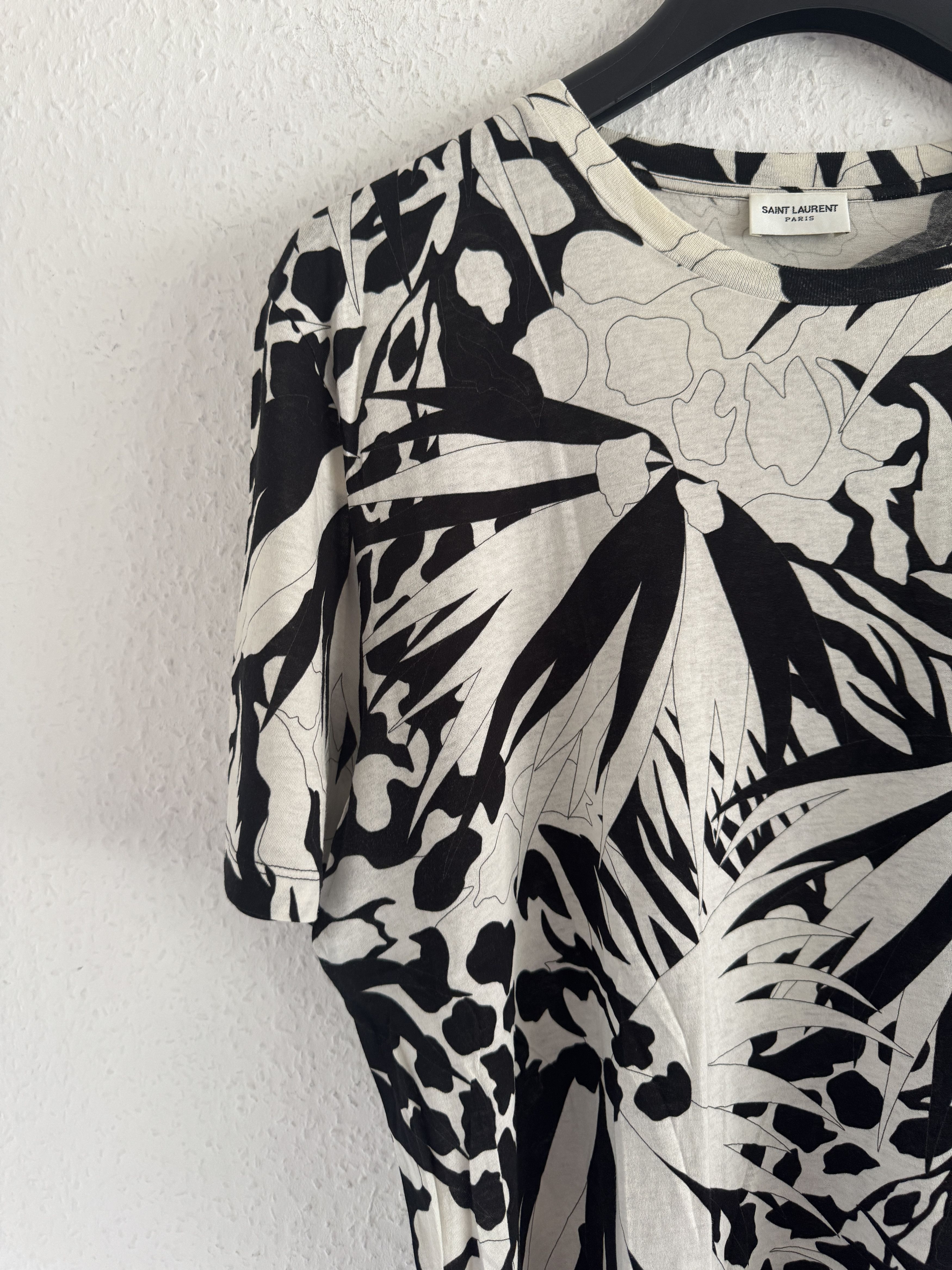 Saint Laurent Paris Jungle Flower Print T-Shirt Size US M / EU 48-50 / 2 - 8 Thumbnail