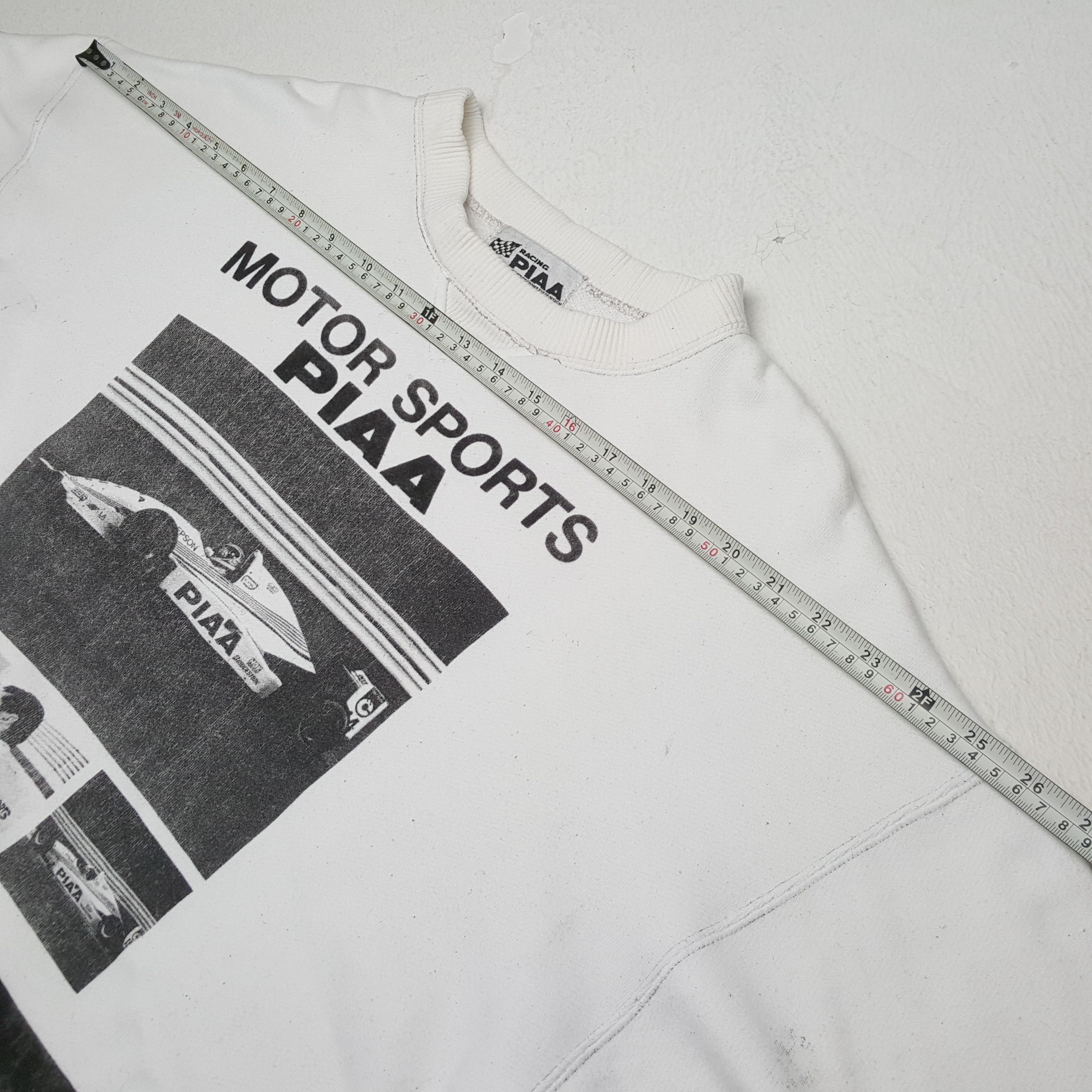 Japanese Brand × Vintage Vintage PIAA MOTOR SPORTS F1 Racing Team Sweatshirts Size US L / EU 52-54 / 3 - 5 Thumbnail