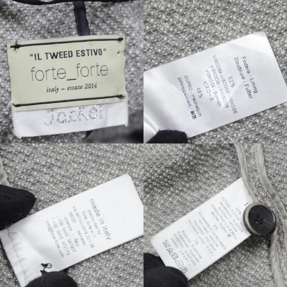 forte_forte "Il Tweed Estivo" Jacket Size M / US 6-8 / IT 42-44 - 11 Thumbnail