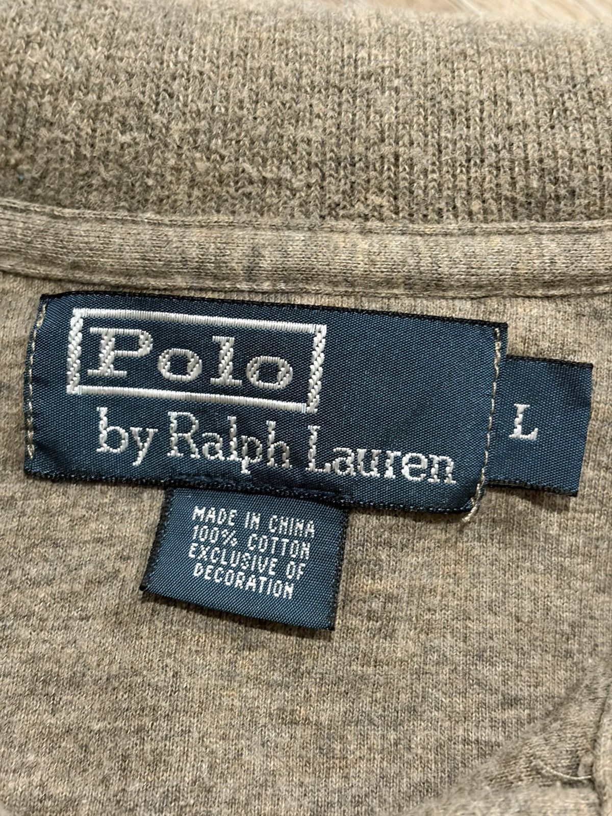 Polo Ralph Lauren Polo by Ralph Lauren Men's 1/4 Zip Cotton Sweater Gray Size US L / EU 52-54 / 3 - 4 Thumbnail