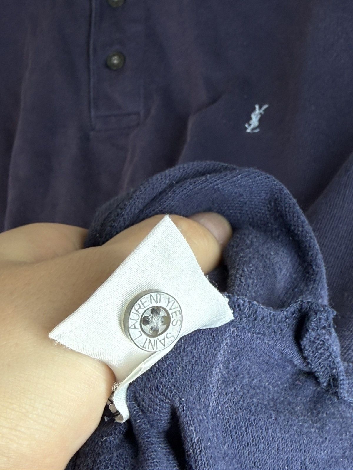 Yves Saint Laurent Navy YSL Polo Shirt Summer YSL T-shirt YSL Shirt Size US S / EU 44-46 / 1 - 10 Thumbnail