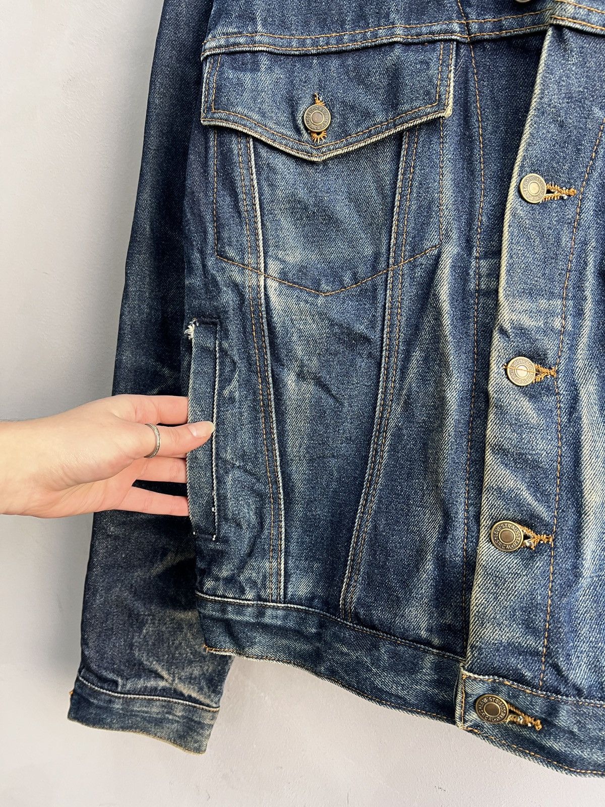 Levi's Levis retro 501 distressed jacket western style 90s Size US M / EU 48-50 / 2 - 4 Thumbnail