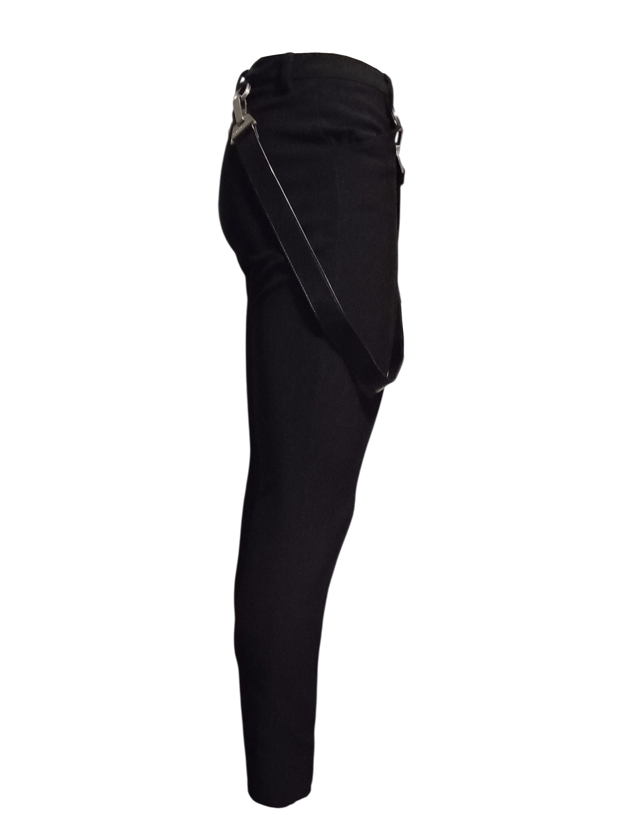 Pieces Uniques PIÈCES UNIQUES AW19 'MOON & SUN' BLACK BONDAGE TROUSERS Size 25" / US 0 / IT 36 - 11 Thumbnail