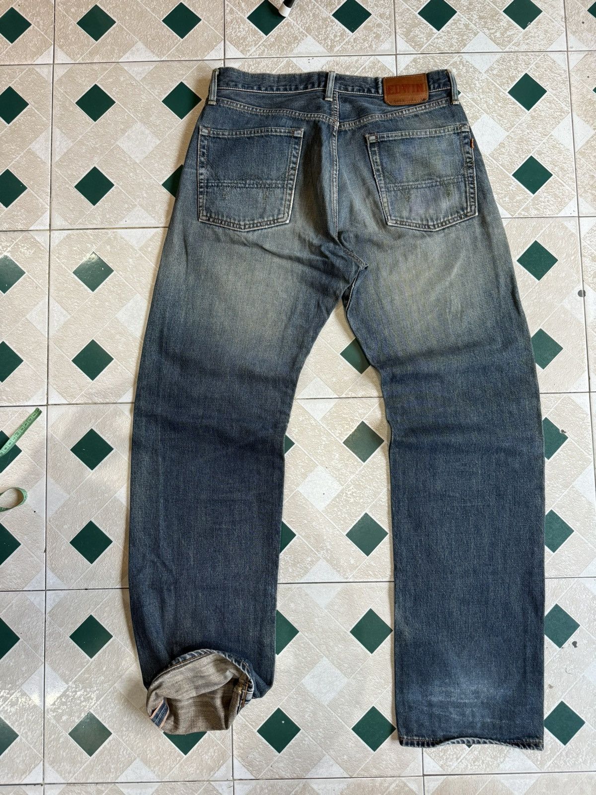 Edwin 90’s EDWIN 505X RARE POCKETLOGO JAPANESE Y2KSTREETWEAR PANTS Size US 33 - 2 Thumbnail