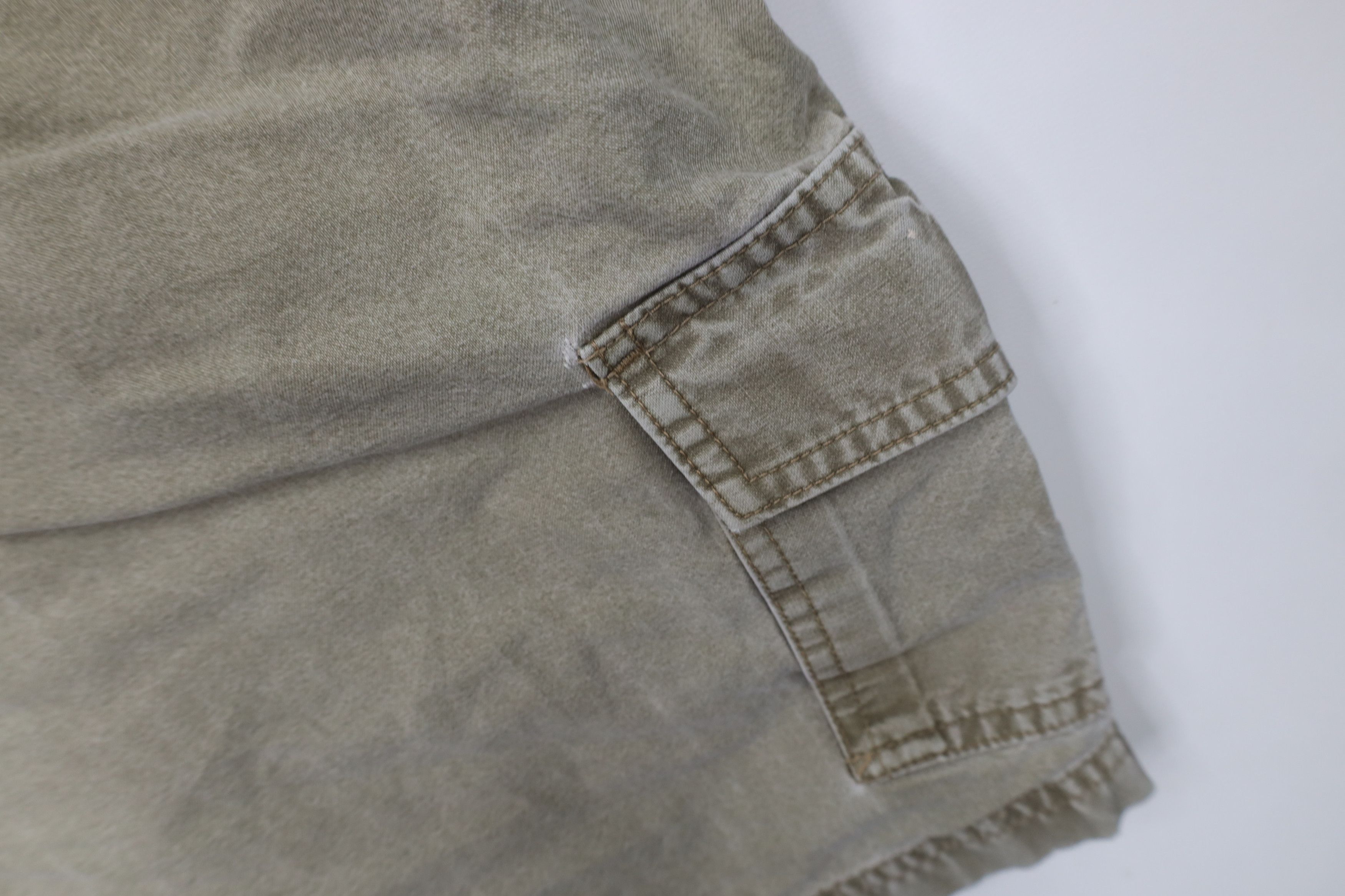 L.L. Bean Vintage 90s LL Bean Faded Stonewash Above Knee Cargo Shorts Size US 38 / EU 54 - 13 Thumbnail