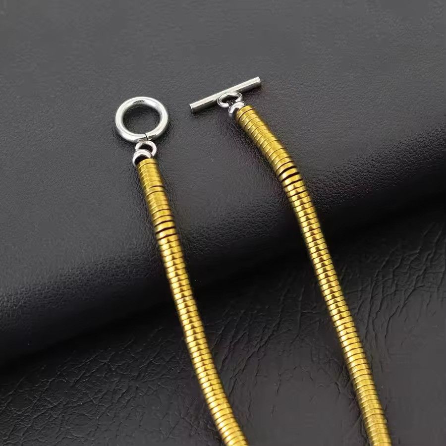 Jewelry 4mm Irregular Hematite Stone Bracelet Size ONE SIZE - 3 Thumbnail