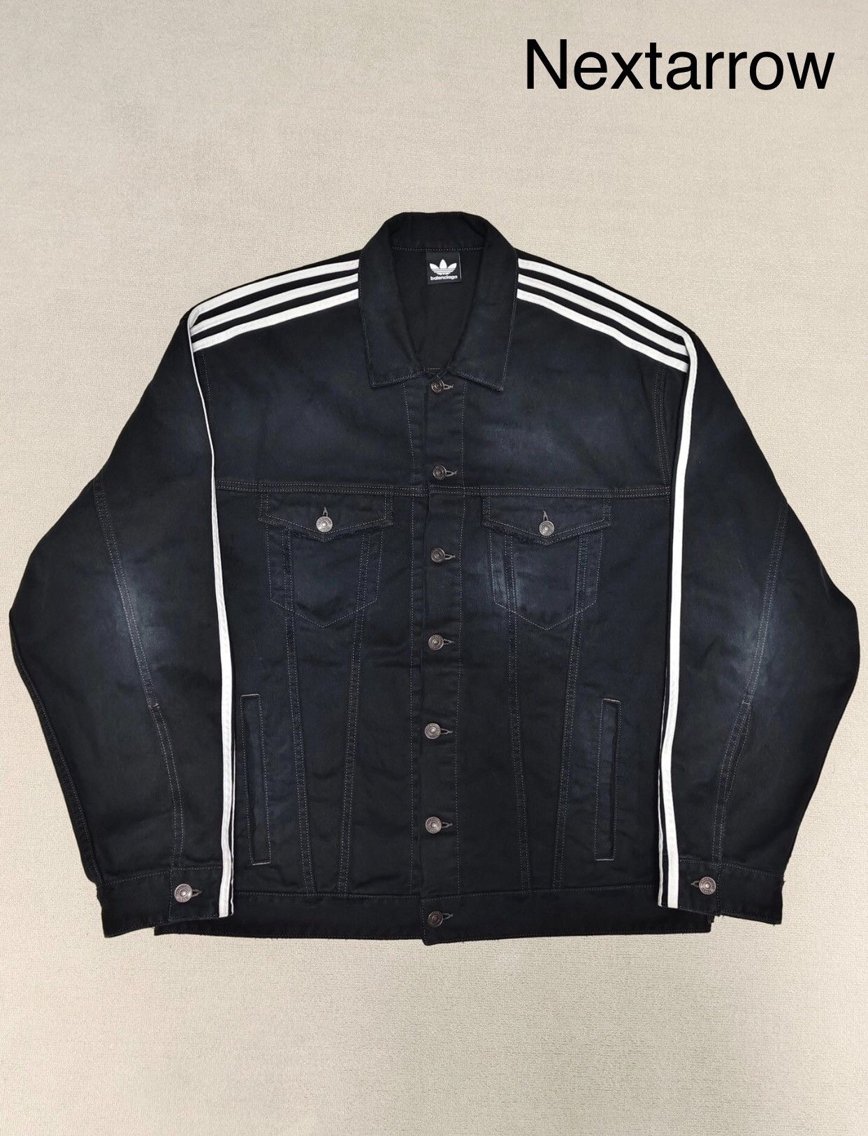 Balenciaga Balenciaga x Adidas fashion show washed black