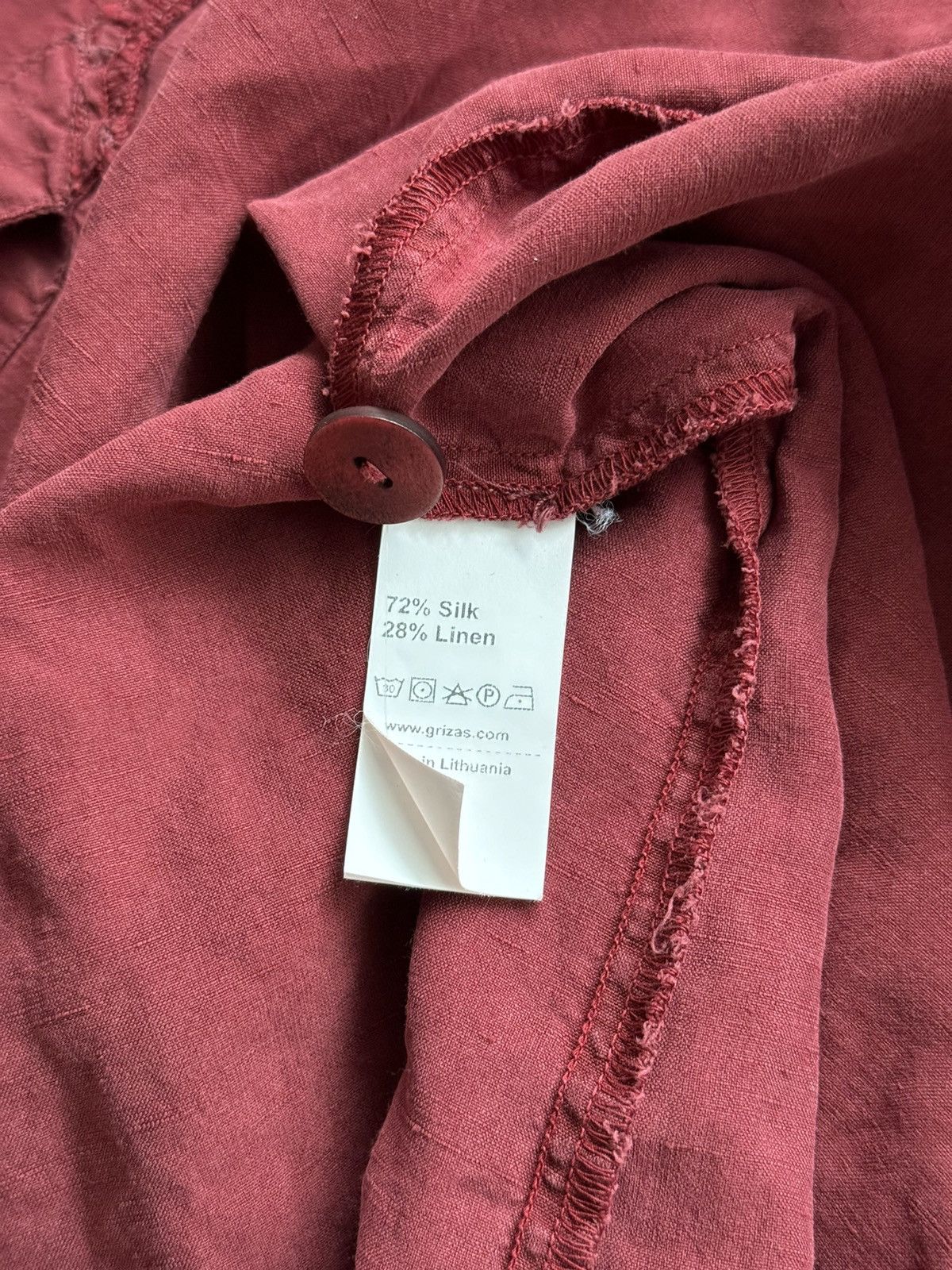 Designer Grizas avant garde silk linen blend dress tunic Size XL / US 12-14 / IT 48-50 - 4 Thumbnail