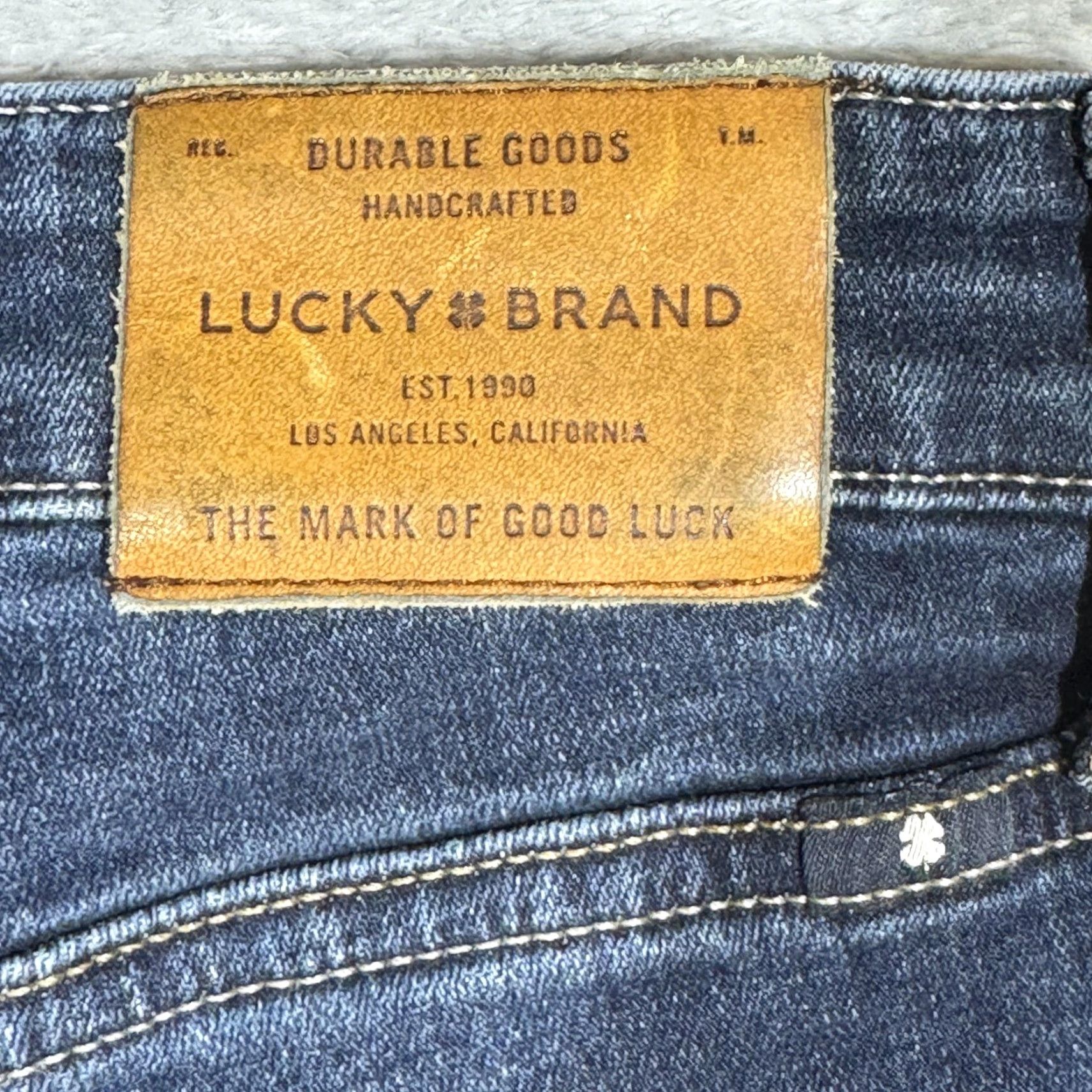 Lucky Brand Lucky Brand Jeans Womens 8 29 Bridgette Crop Skinny Whiskered Denim Blue Stretch Jeans Men’s/ Women’s? Size 30" / US 8 / IT 44 - 3 Thumbnail