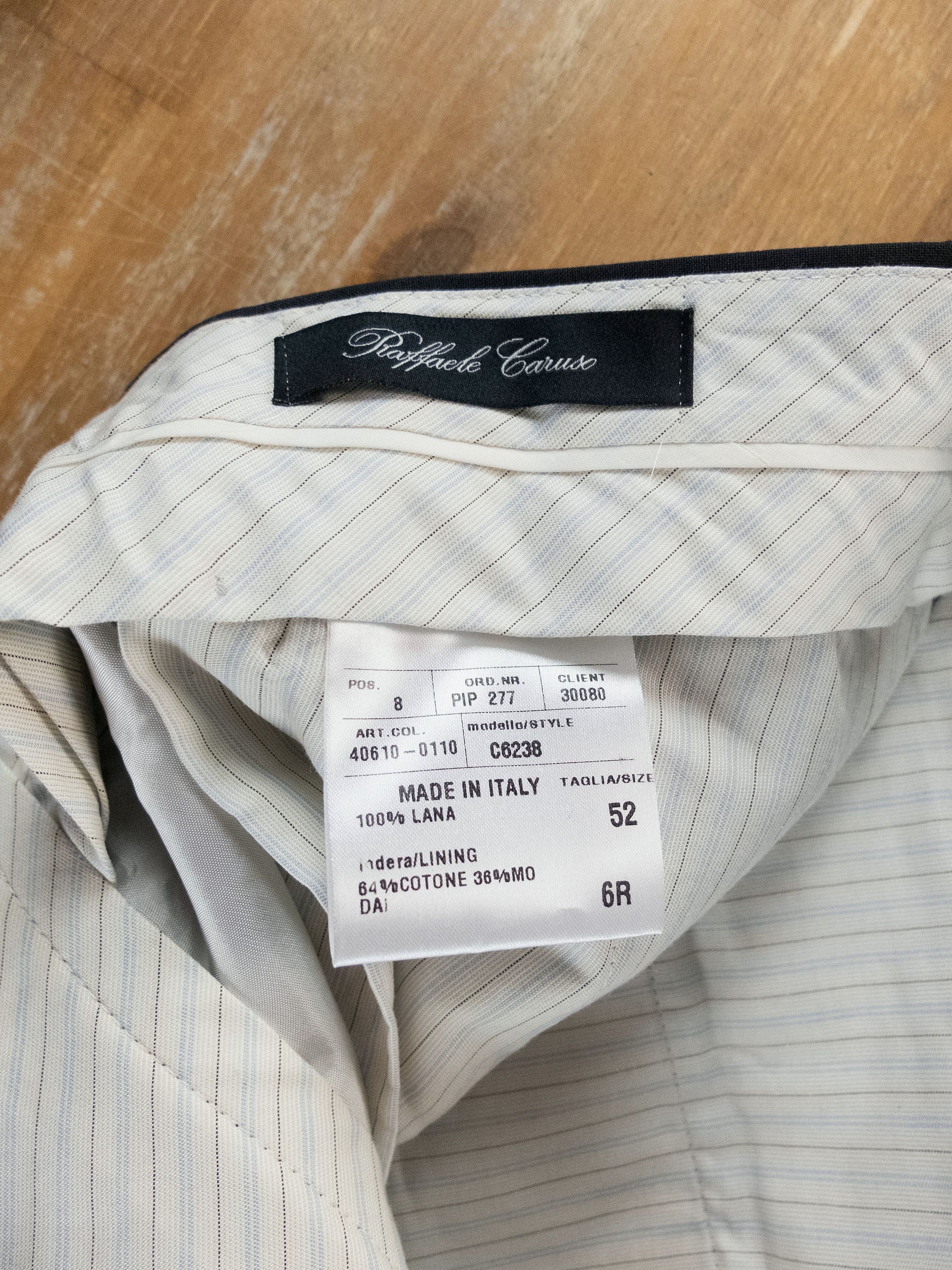 Caruso CARUSO navy blue wool dress pants trousers 36 / 52 Size US 36 / EU 52 - 6 Thumbnail