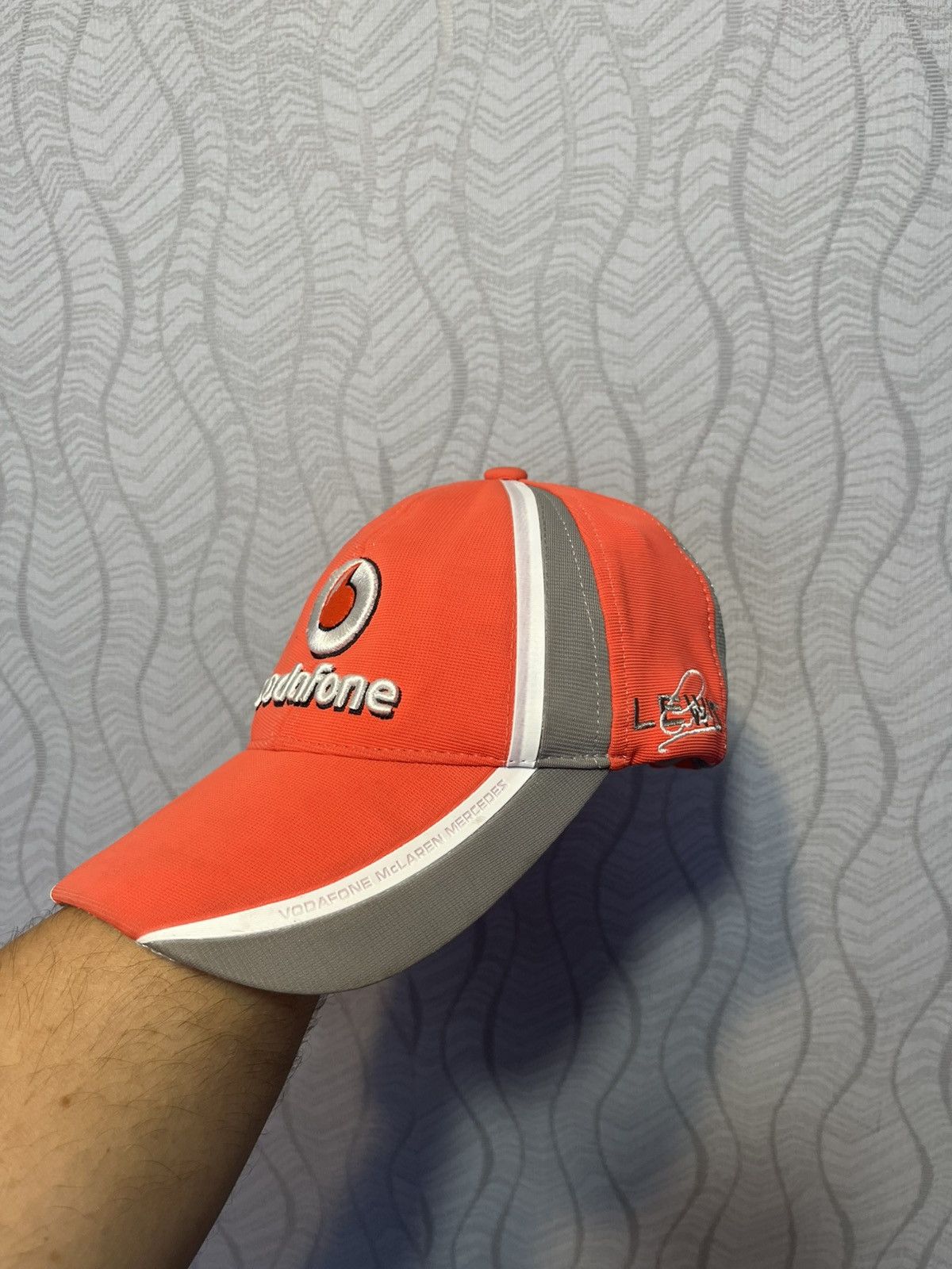 Mercedes-Benz Vodafone McLaren Mercedes Lewis Hamilton 2 Caps Racing F1 Size ONE SIZE - 11 Thumbnail