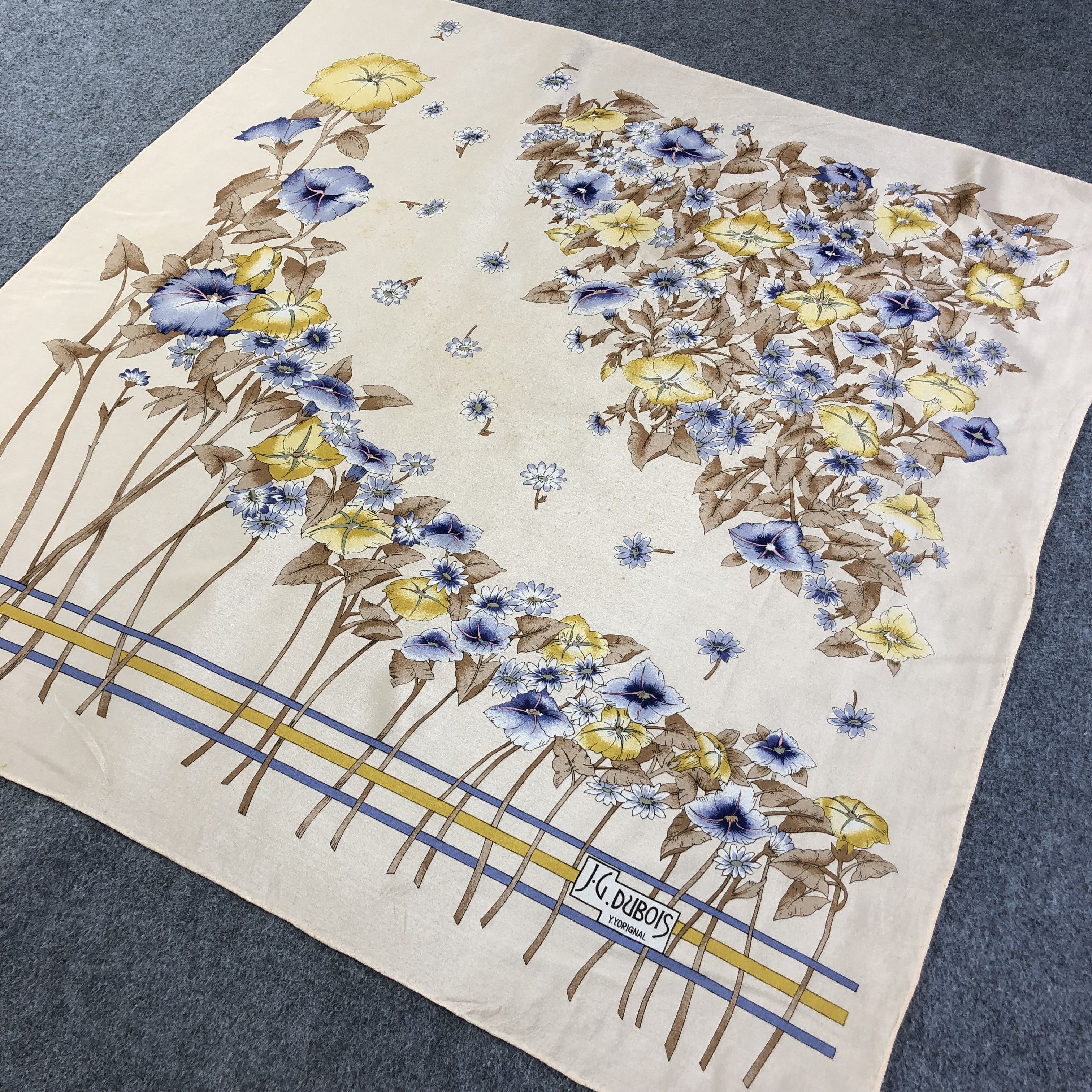 Vintage Vintage J.G Dubois Silk Scarf M633 Size ONE SIZE - 2 Thumbnail