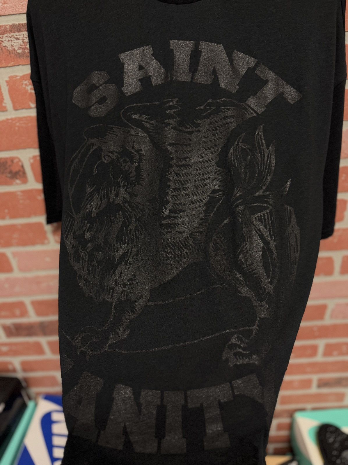 Saint Vanity Saint Vanity Monochromatic Tee Shirt Black Size Small (NEW) Size US S / EU 44-46 / 1 - 5 Thumbnail