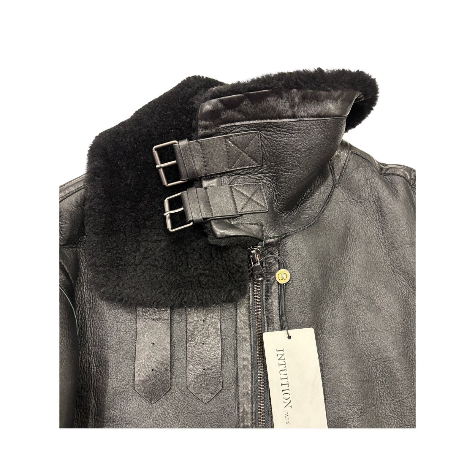 Other *R38 INTUITION Sheep Leather Bomber Jacket FR50/US40 Large Size US L / EU 52-54 / 3 - 6 Thumbnail