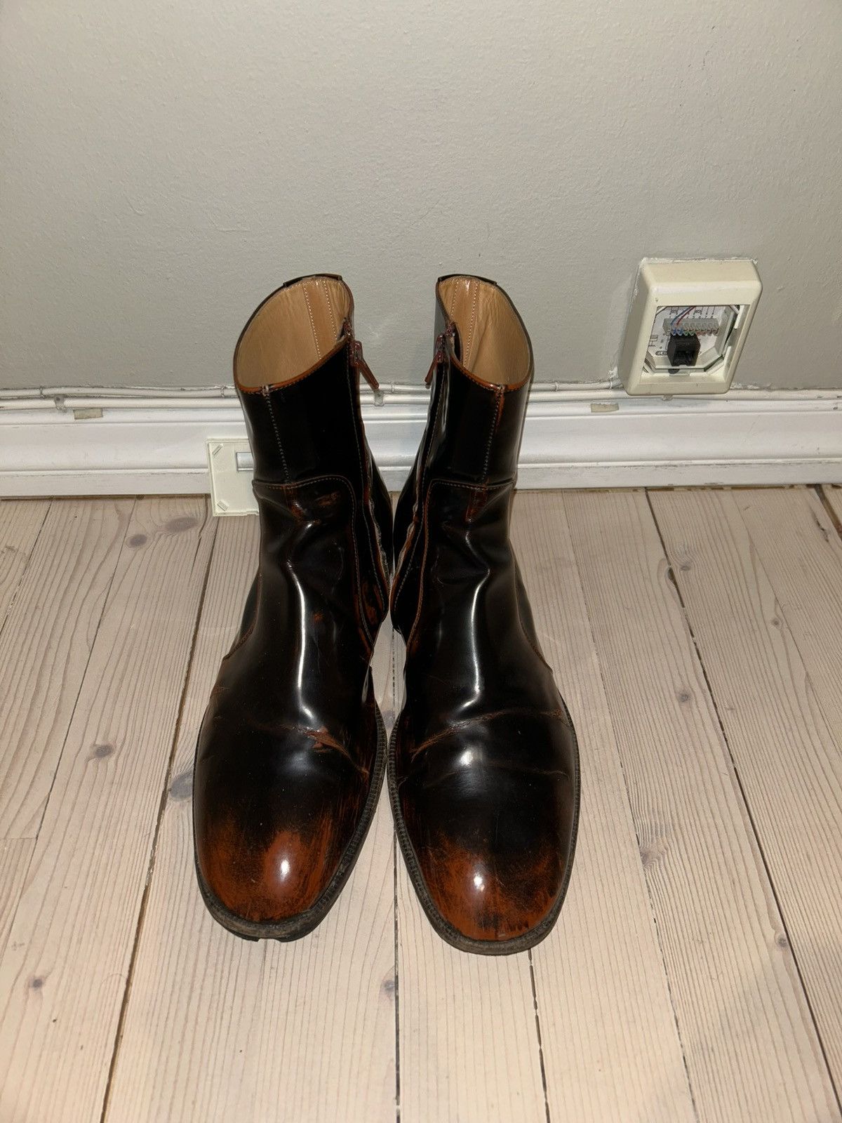 Maison Margiela Patina patent boots Size US 9 / EU 42 - 5 Thumbnail