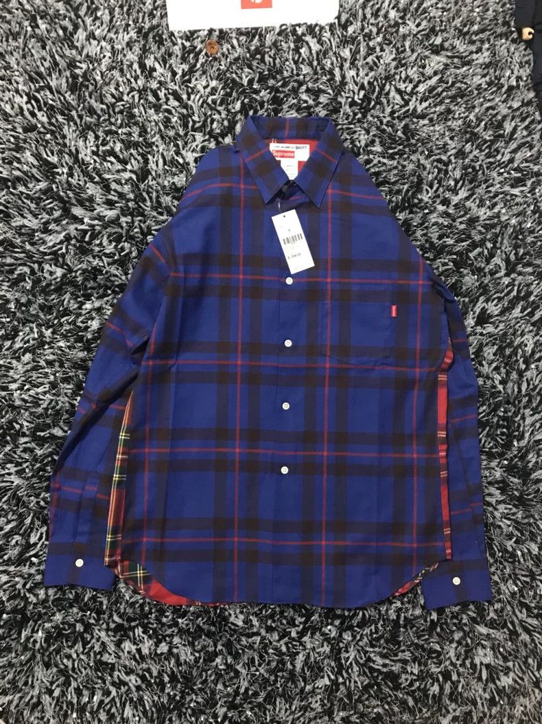 Comme des Garcons Comme Des Garcons Co-branded Shirt Color Blue Red Checks Size US S / EU 44-46 / 1 - 1 Thumbnail