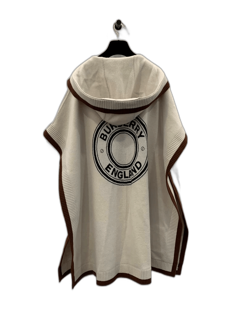 Burberry Burberry Beige Cashmere Logo Cape Poncho Size ONE SIZE - 1 Thumbnail