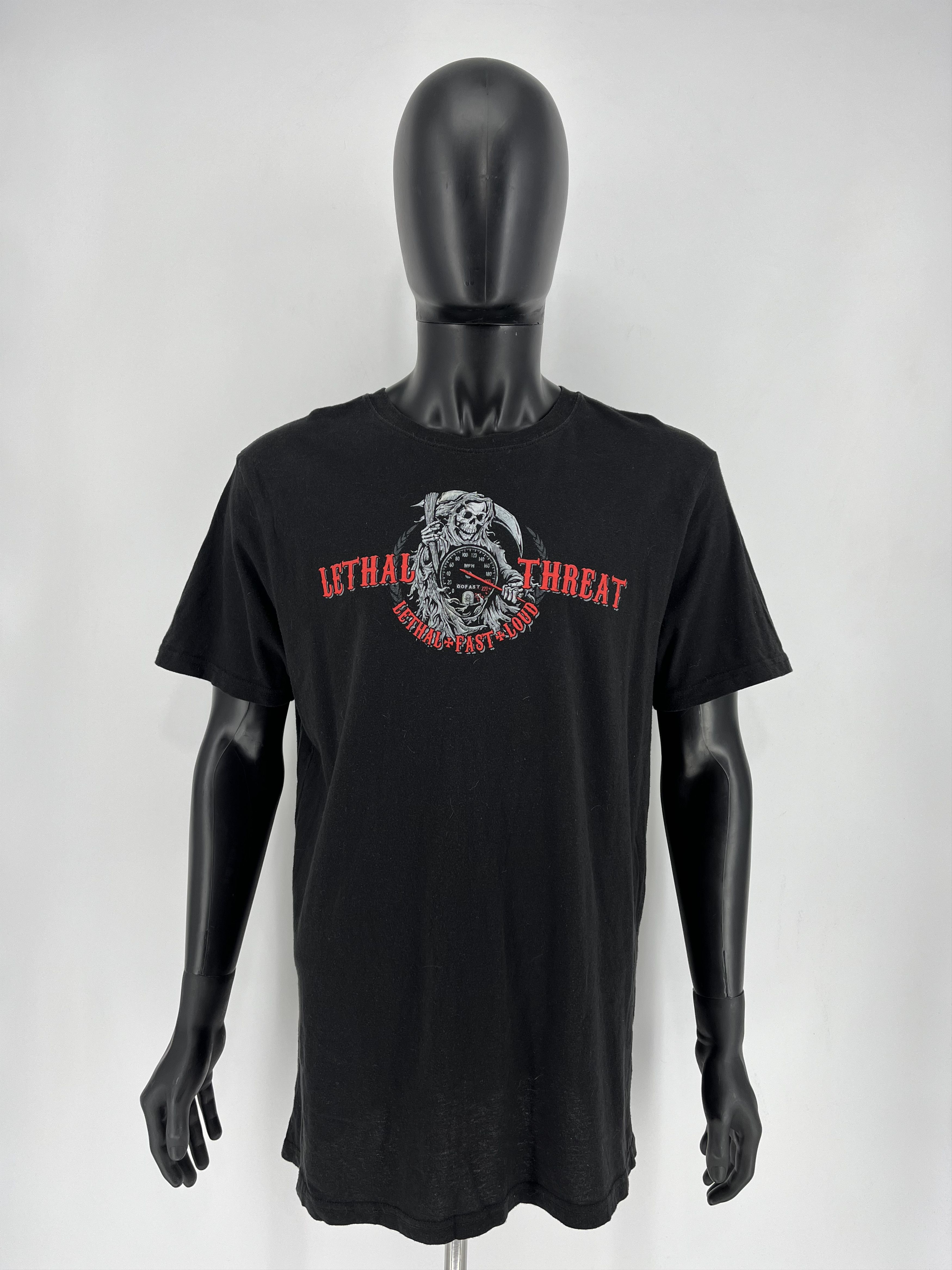 Harley Davidson Lethal Threat MOTORGEAR Skull Motorcycle Biker Speed Doesn’t Size US XL / EU 56 / 4 - 2 Thumbnail