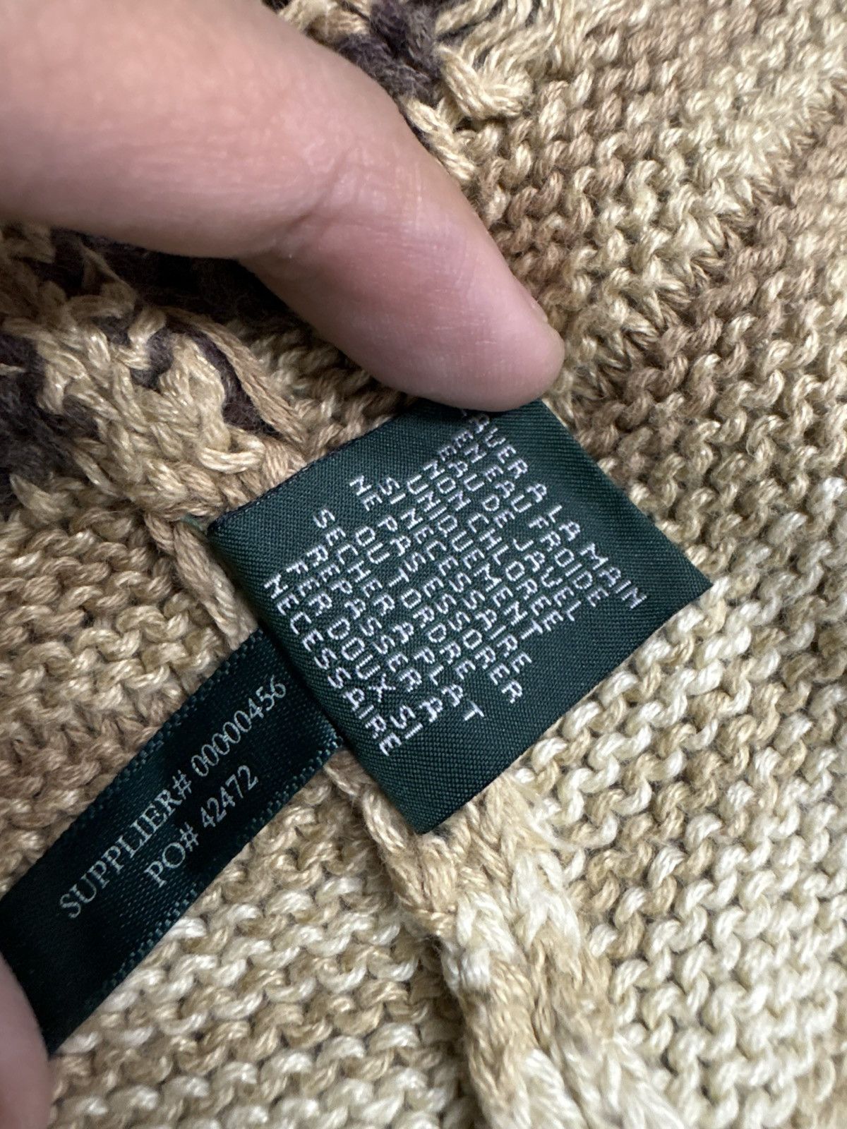 RRL Ralph Lauren RRL Double RL Hand Knit Ranch Cardigan Navajo Vest Size US M / EU 48-50 / 2 - 14 Thumbnail