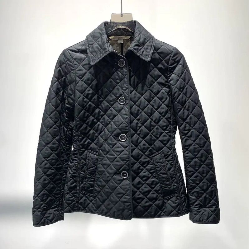 Burberry Burberry Black Quilted Cotton Women's Jacket Size XS / US 0-2 / IT 36-38 - 1 Thumbnail
