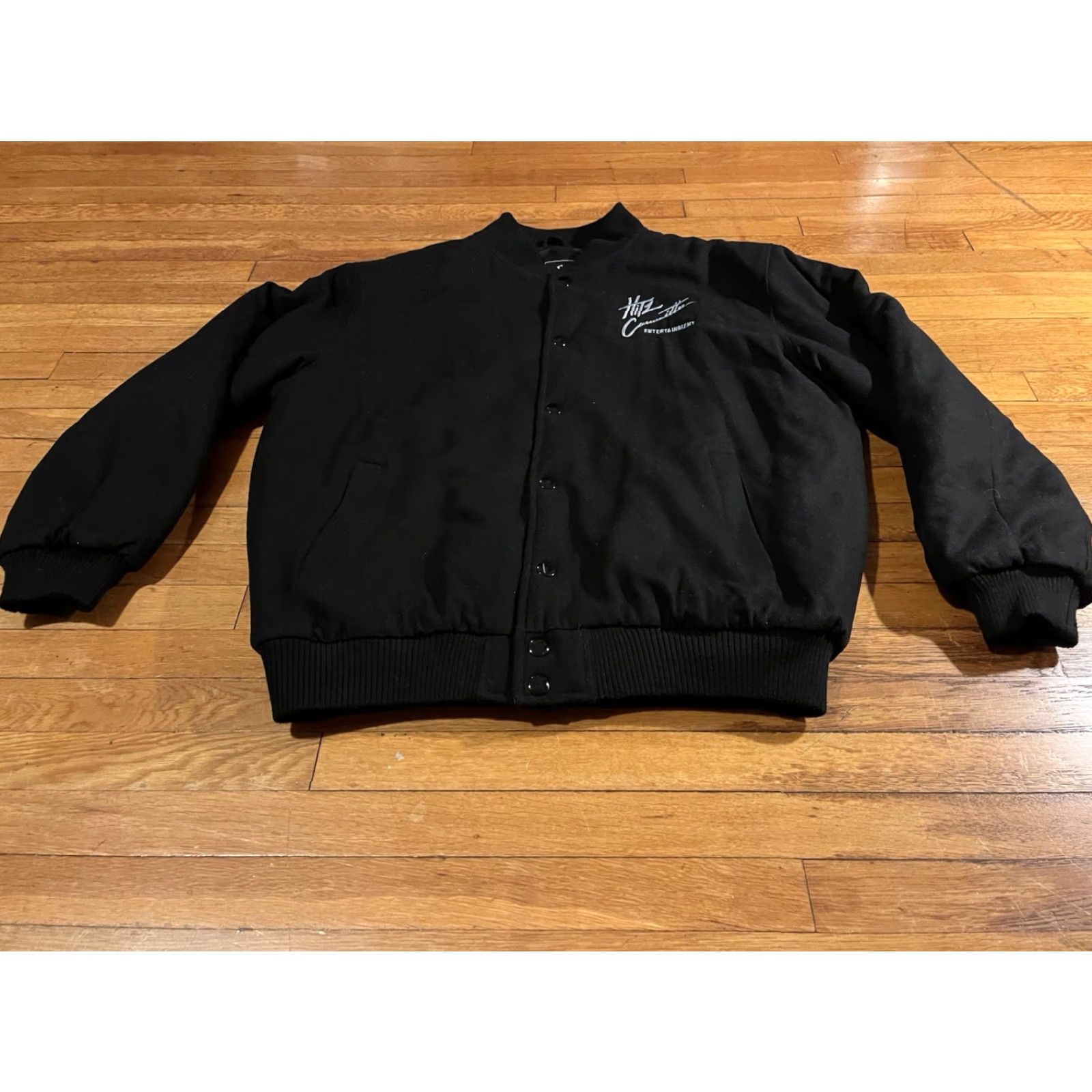 Vintage VINTAGE ubug Hitz Committee Record Label Bomber Jacket Men’s 2XL Black Hip Hop X2K Size US XXL / EU 58 / 5 - 3 Thumbnail