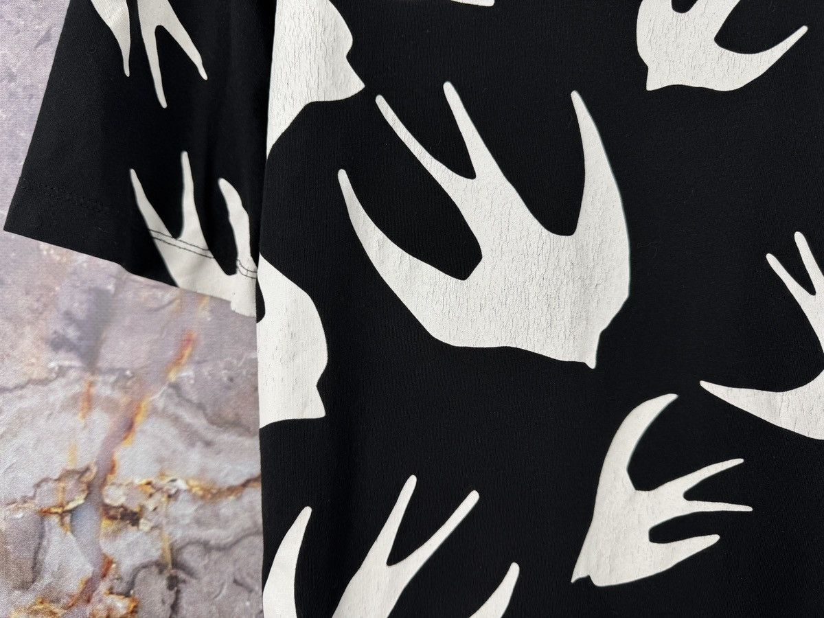 Alexander McQueen McQ Alexander McQueen Swallow Print T-Shirt Black White Size US M / EU 48-50 / 2 - 18 Thumbnail