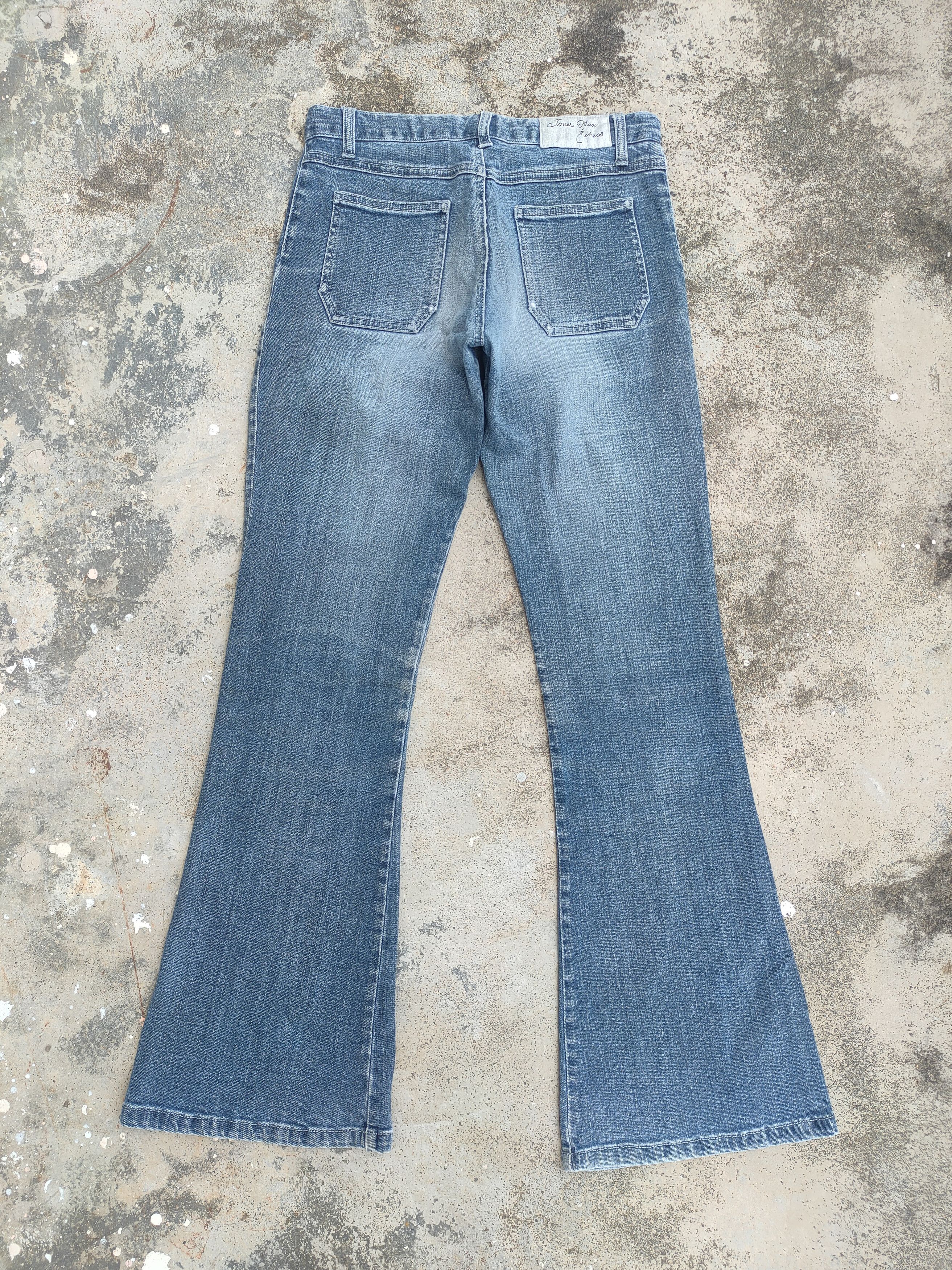 If Six Was Nine × Japanese Brand × Jean FLARE JOUES BOOTCUT FADED JEANS DENIM PANTS Size US 26 / EU 42 - 6 Thumbnail