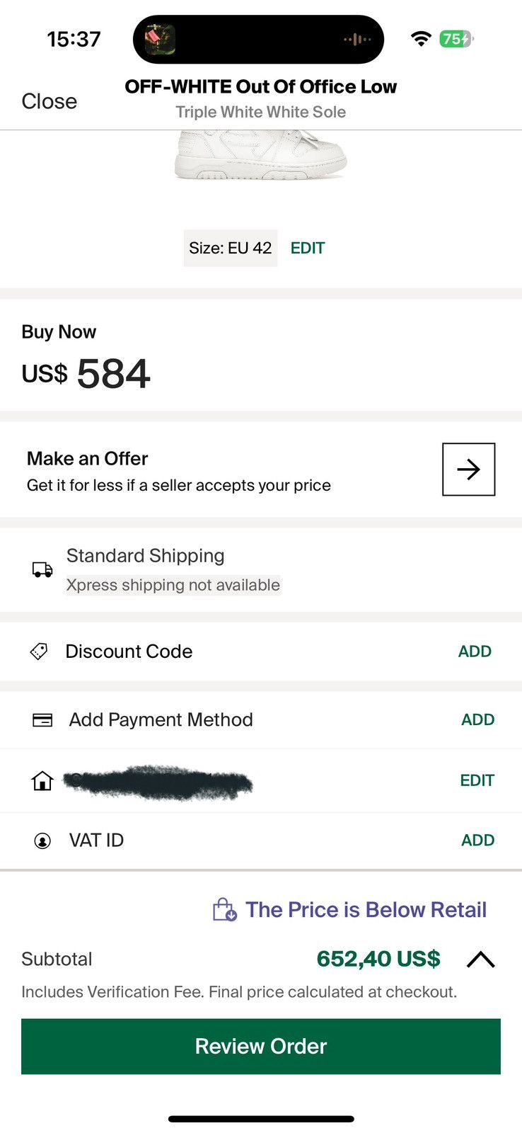 Off-White Off white out of office triple white sole Size US 9.5 / EU 42-43 - 18 Thumbnail