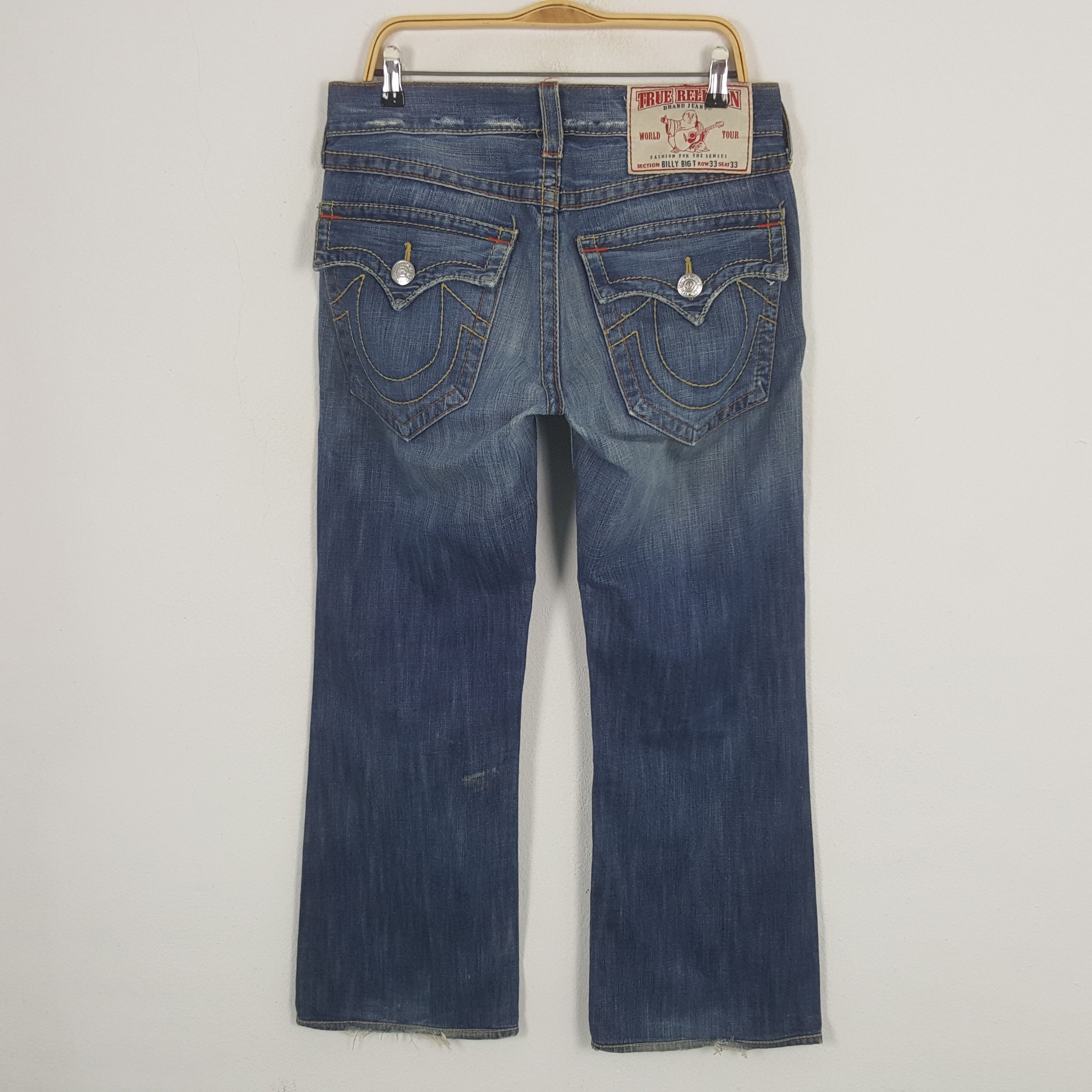 Other Vintage True Religion Billy Big T Denim Jeans Size US 33 - 4 Thumbnail