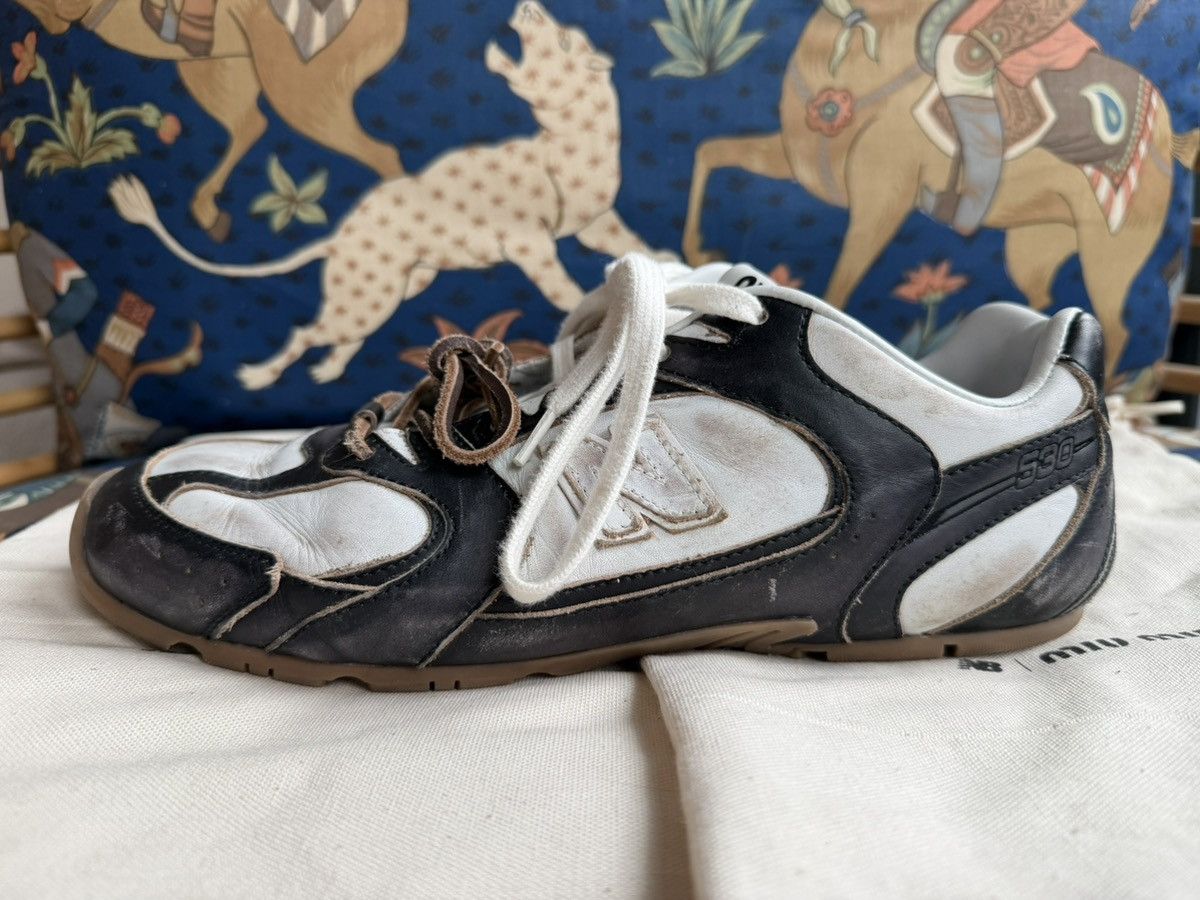 Miu Miu × New Balance Black and White Miu Miu x New Balance 530 SL Size US 10 / IT 40 - 4 Thumbnail