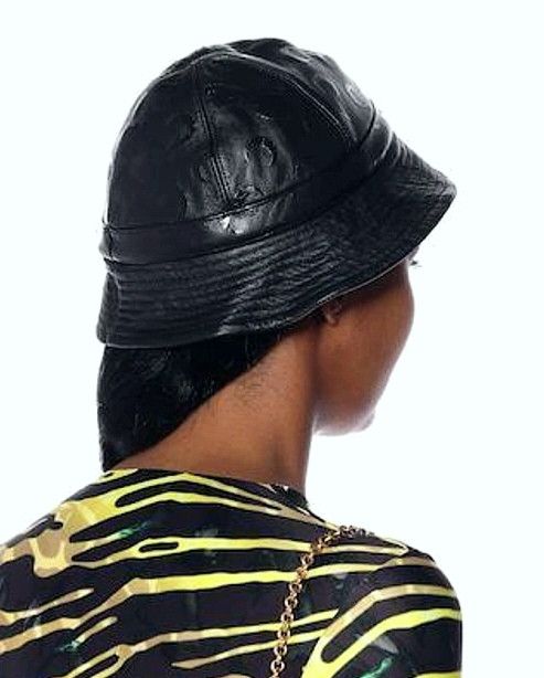 Marine Serre Leather bucket hat Size ONE SIZE - 13 Thumbnail