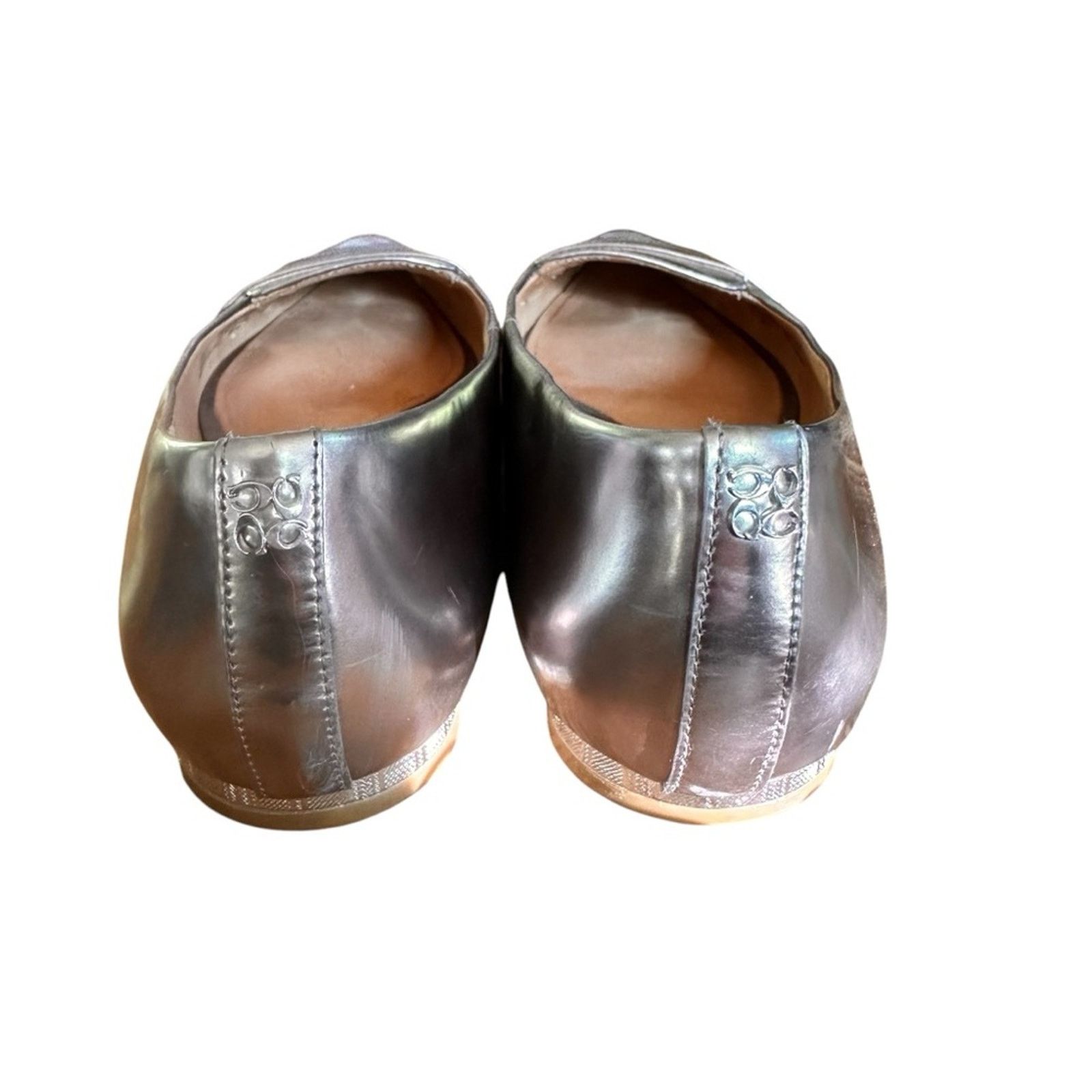 Coach Coach Tabitha Mirror Metallic Penny Loafers – Silver –Size 9 Size US 9 / IT 39 - 4 Thumbnail