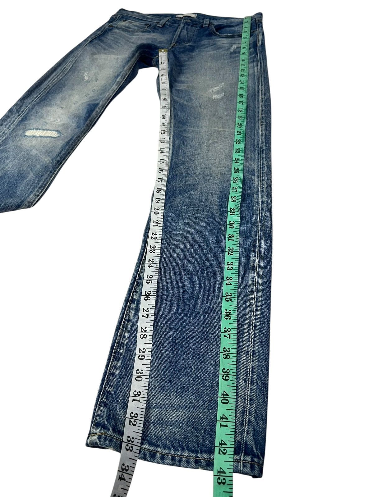 Japanese Brand Vintage Japanese Brand Selvedge Distress Denim Jean Size US 31 - 18 Thumbnail