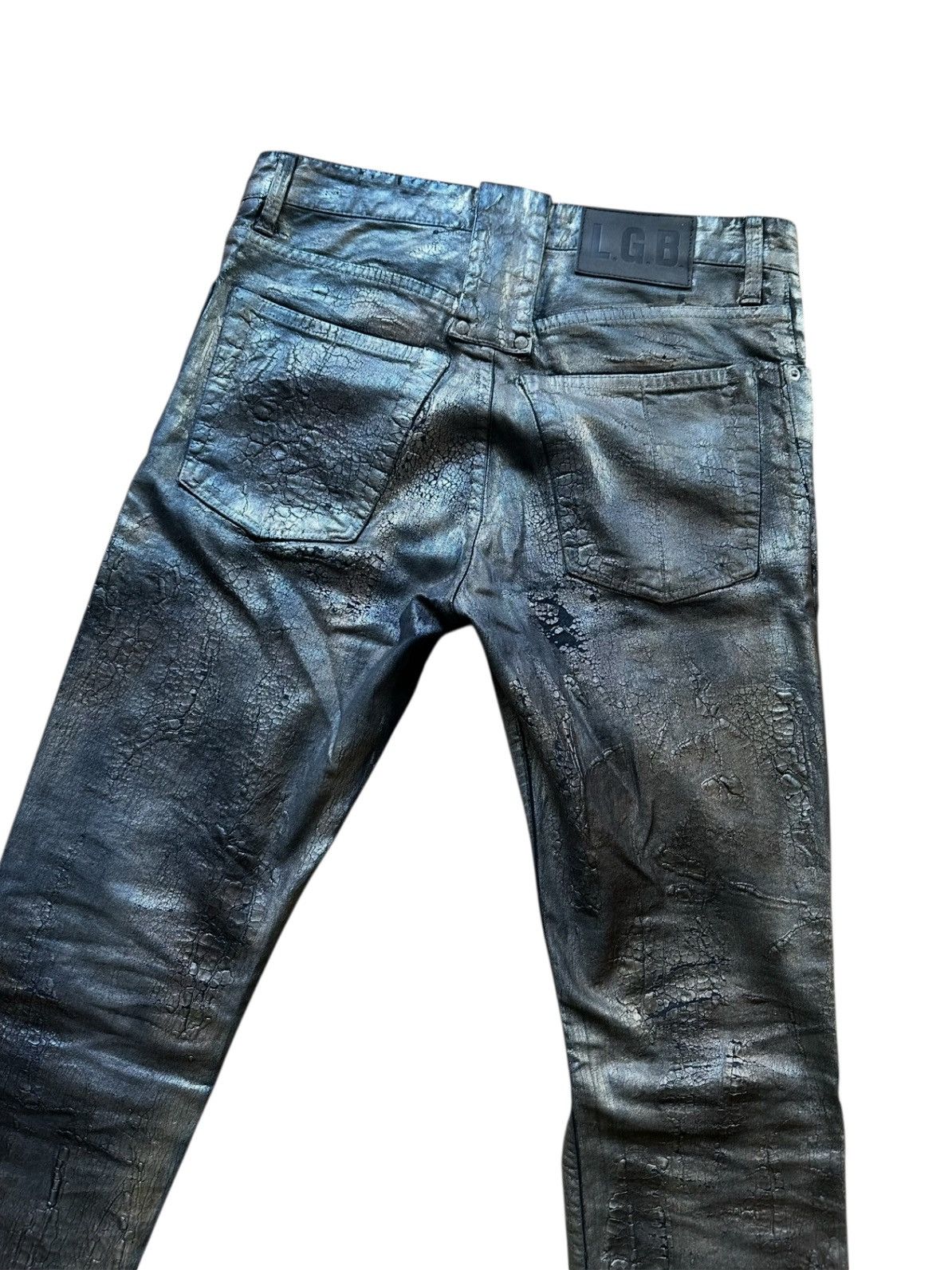 Le Grande Bleu (L.G.B.) Le Grand Bleu Crocodrile Denim Size US 31 - 5 Thumbnail