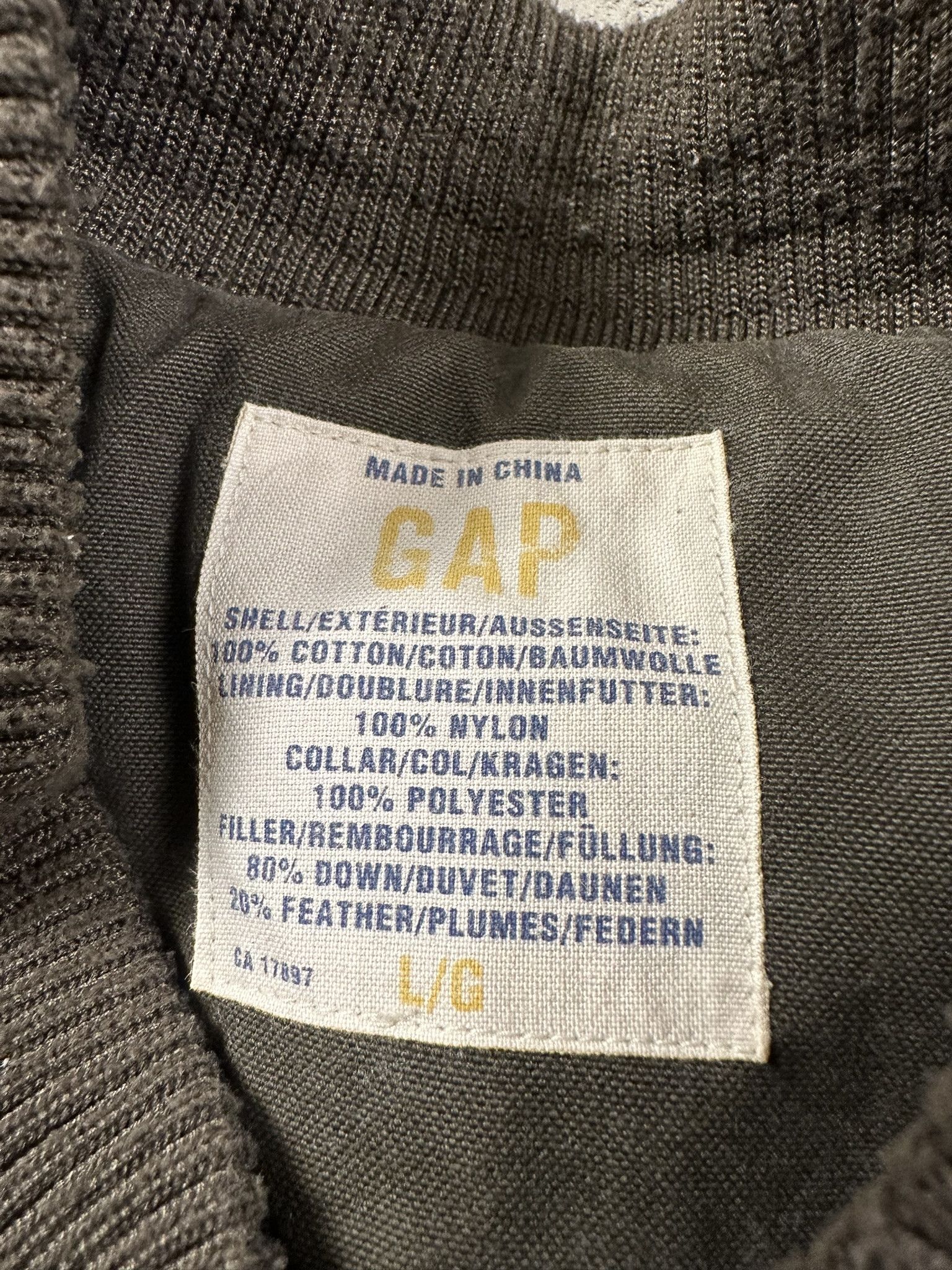 Gap 90s Vintage GAP Down Military Puffer Vest Size US L / EU 52-54 / 3 - 14 Thumbnail