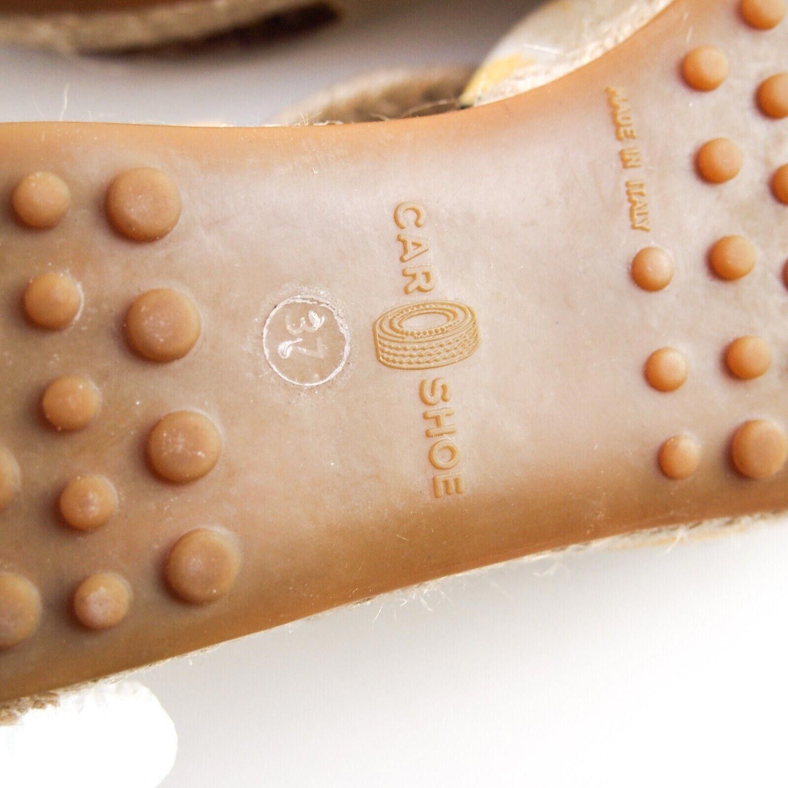 Car Shoe Car Shoe by Prada Wedge Sandals Espadrilles Size US 7 EU 37 Size US 7 / IT 37 - 7 Thumbnail