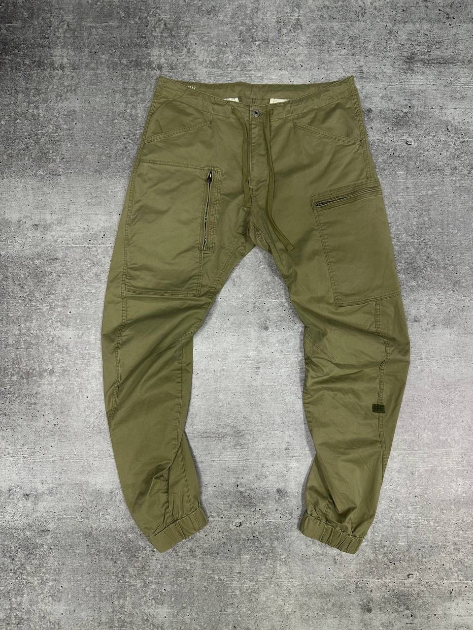 G-Star × Vintage Vintage G -Star Cargo Khaki Povel Qane 3D Tapered Pants Size US 34 / EU 50 - 5 Thumbnail