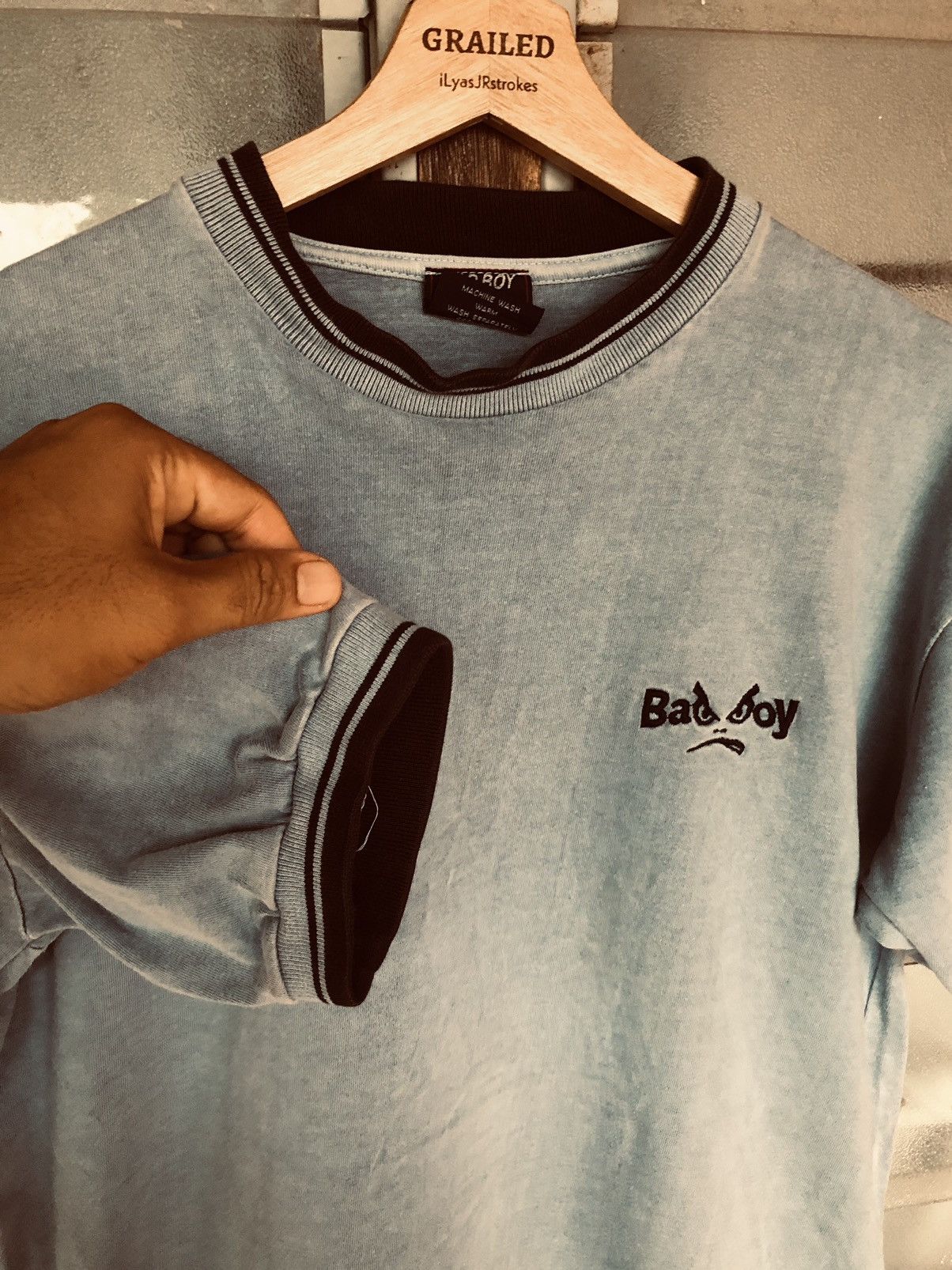 Vintage Vintage 90's BadBoy Shirt Tee Size US M / EU 48-50 / 2 - 8 Thumbnail