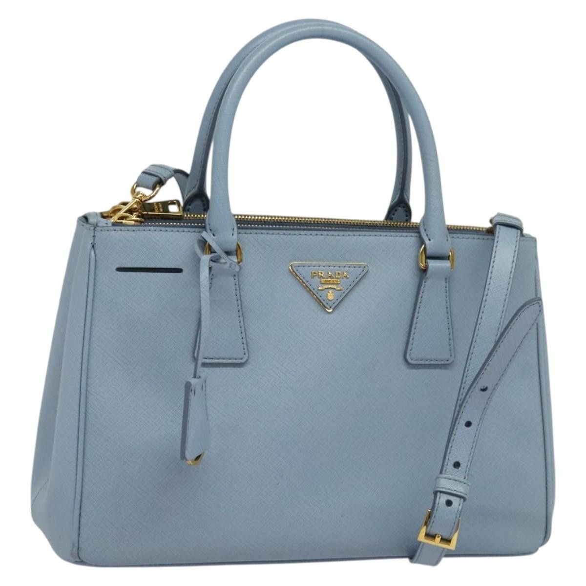 Prada Prada Double Zip Lux Tote Saffiano Leather Size ONE SIZE - 1 Thumbnail