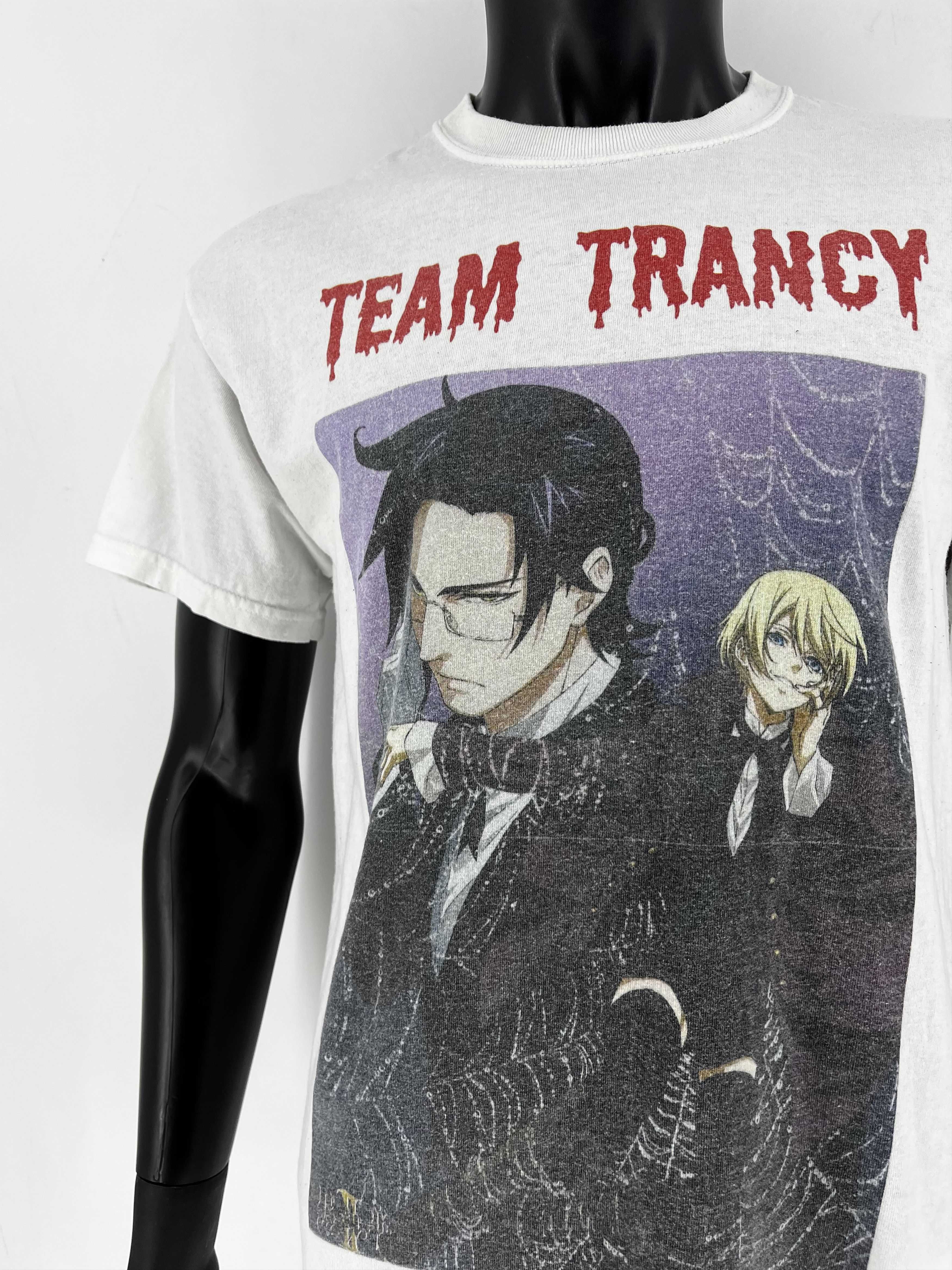 Anime Team Trancy Anime Tee – , White Graphic, Black Butler Size US M / EU 48-50 / 2 - 7 Thumbnail