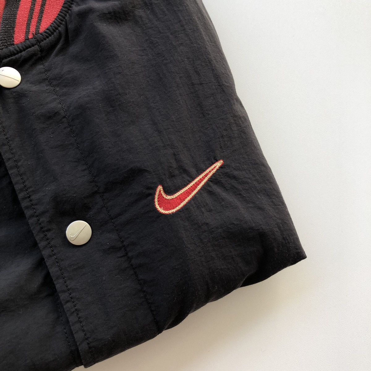 Nike Nike 90’s Double Nylon Bomber Hooded Vintage Jacket rare Size US S / EU 44-46 / 1 - 6 Thumbnail